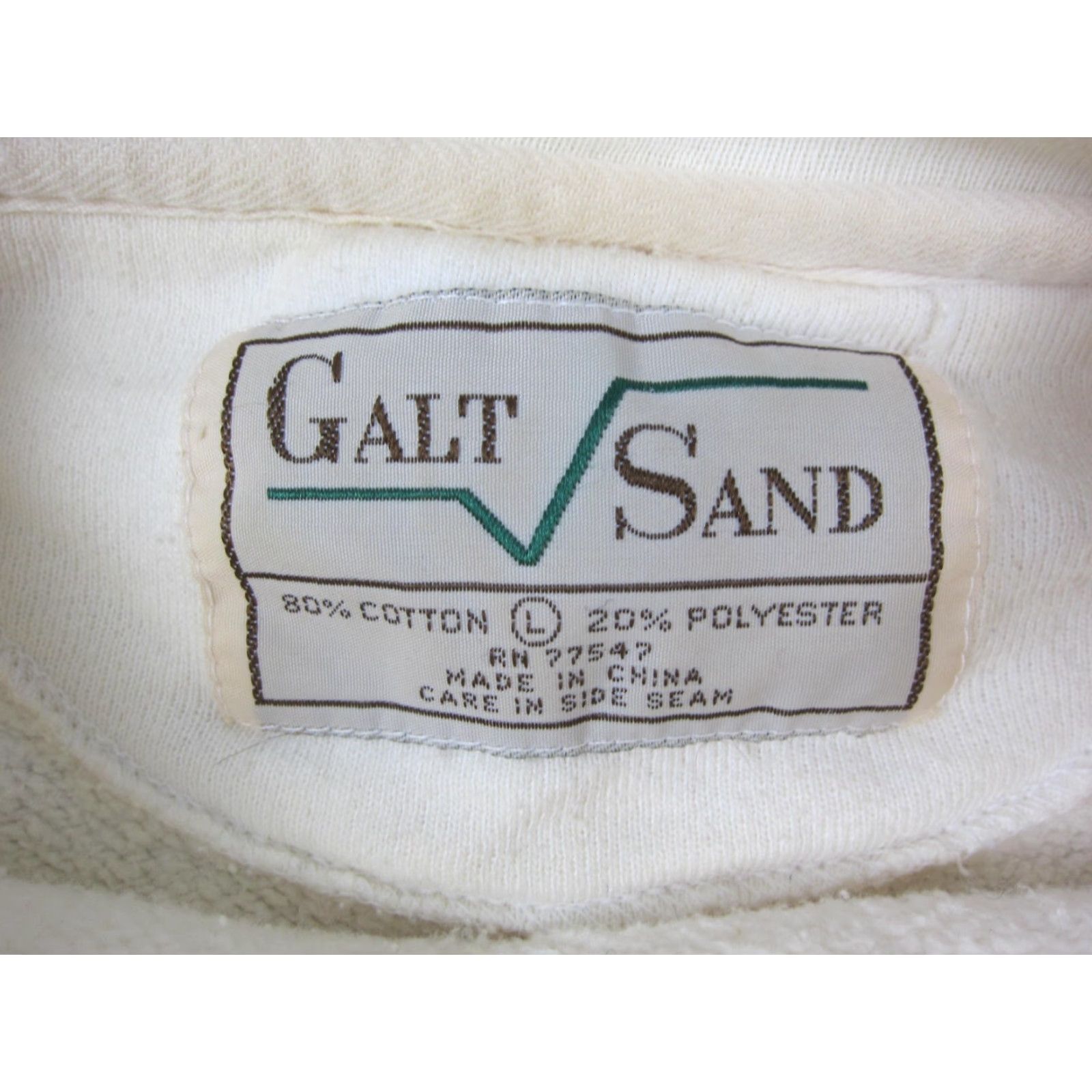 Vintage Vintage Galt Sand Sweatshirt Mens L Cre me Blank Pullover Crewneck 90s Size US L / EU 52-54 / 3 - 3 Thumbnail