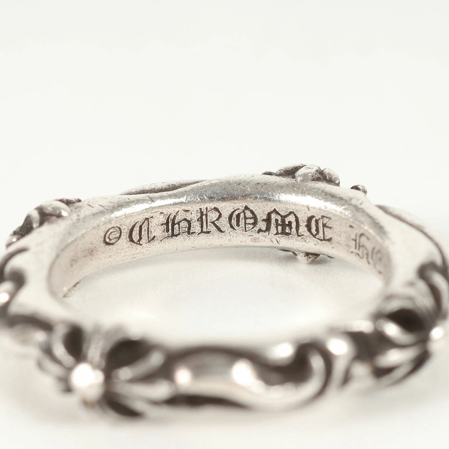 Chrome Hearts RARE SIZE! 10 CHROME HEARTS SBT SCROLL BAND RING silver Size ONE SIZE - 4 Thumbnail