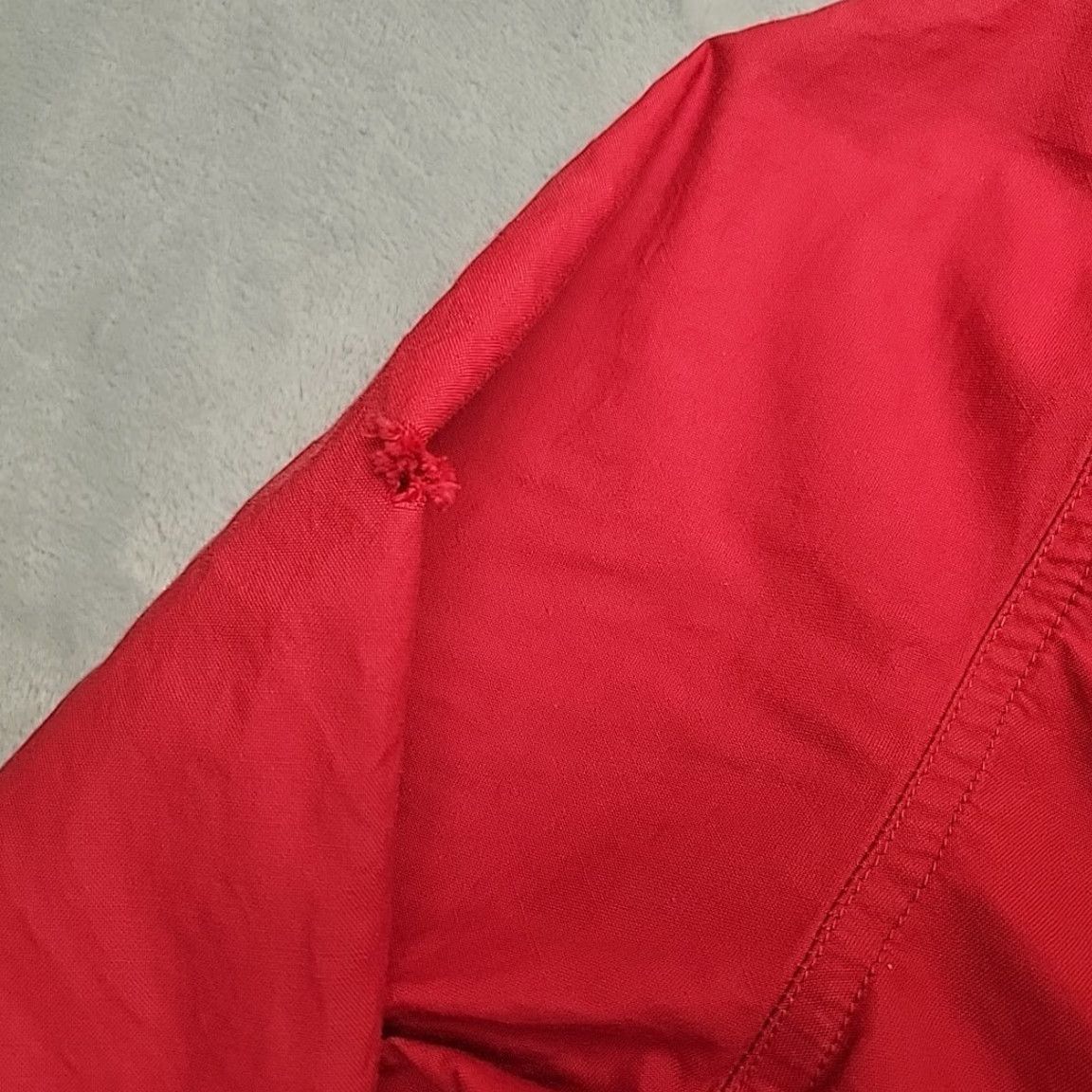 Vintage VTG LL Bean Climbing Jacket Cover Mens XL Red Nylon Cotton Blend Windbreaker Jacket Red XL Mens Size US XL / EU 56 / 4 - 2 Thumbnail