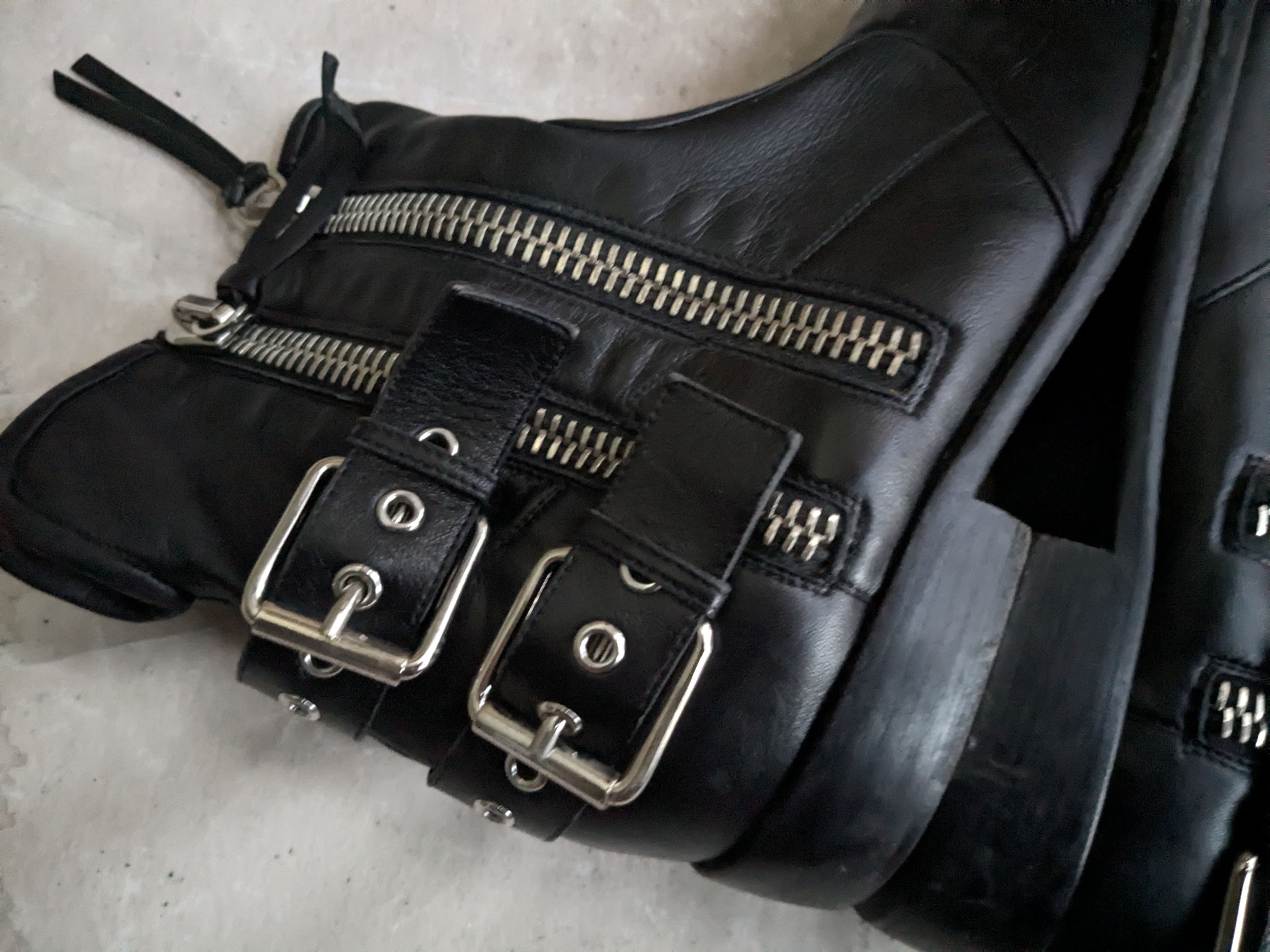 Giuseppe Zanotti Giuseppe Zanotti Side Zip Boots Black 10 43 Leather Size US 10 / EU 43 - 10 Thumbnail