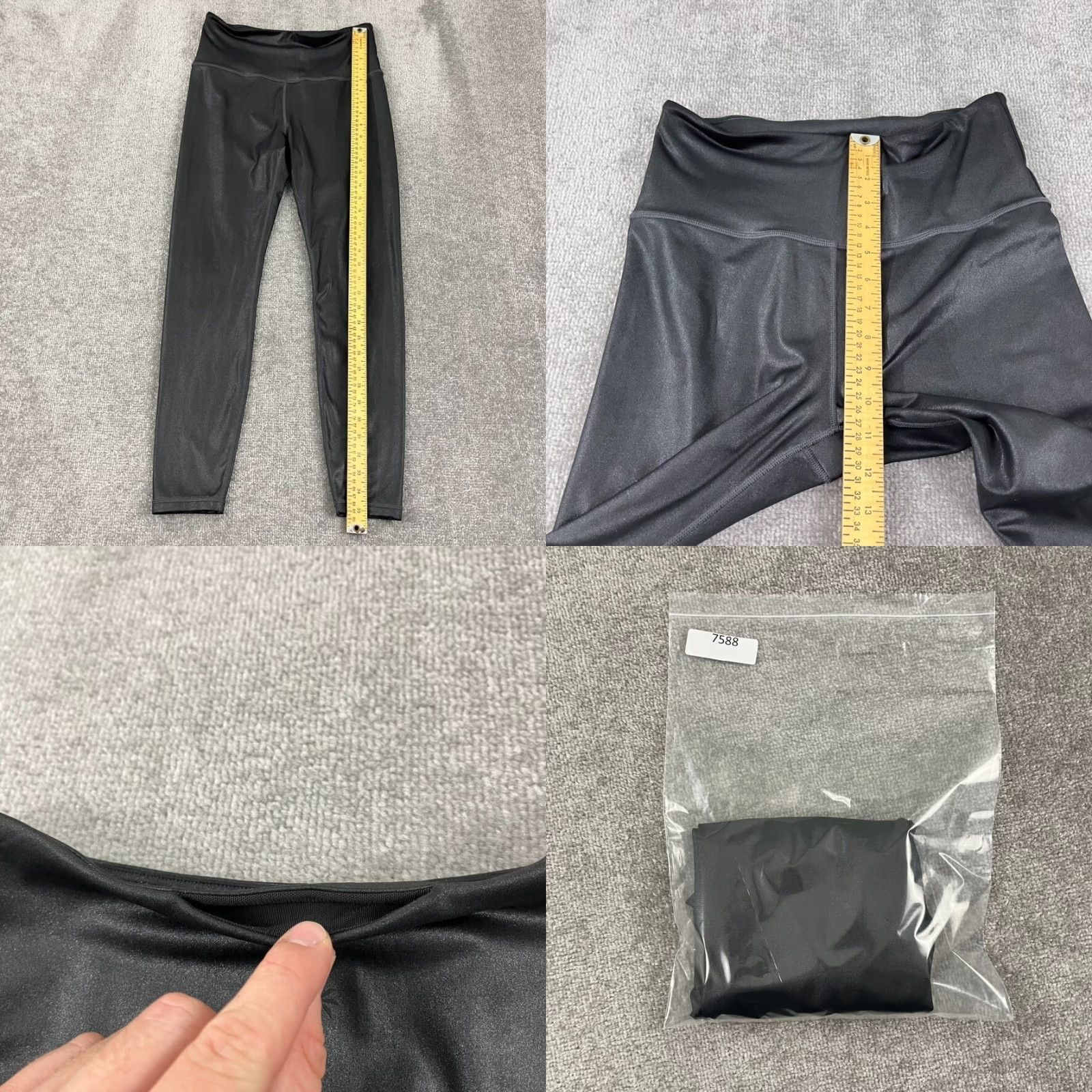 Athleta Athleta Leggings Women M Gray Shine Elation Ultra High Rise Tight 26" Yoga Gym Run Size 32" / US 10 / IT 46 - 8 Thumbnail