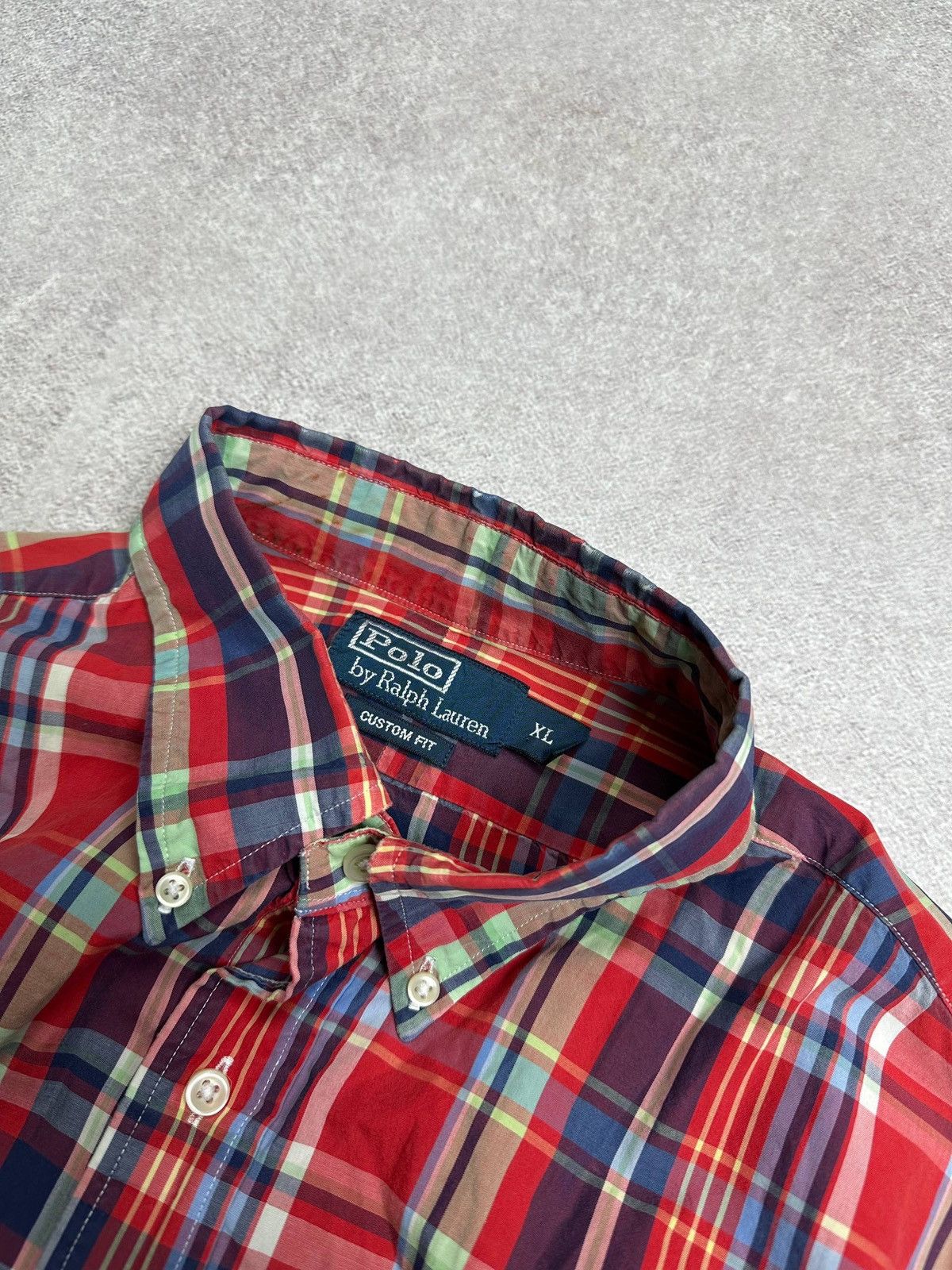 Polo Ralph Lauren Vintage Polo Ralph Lauren Red Checkered Shirt Rare XL Size US XL / EU 56 / 4 - 5 Thumbnail