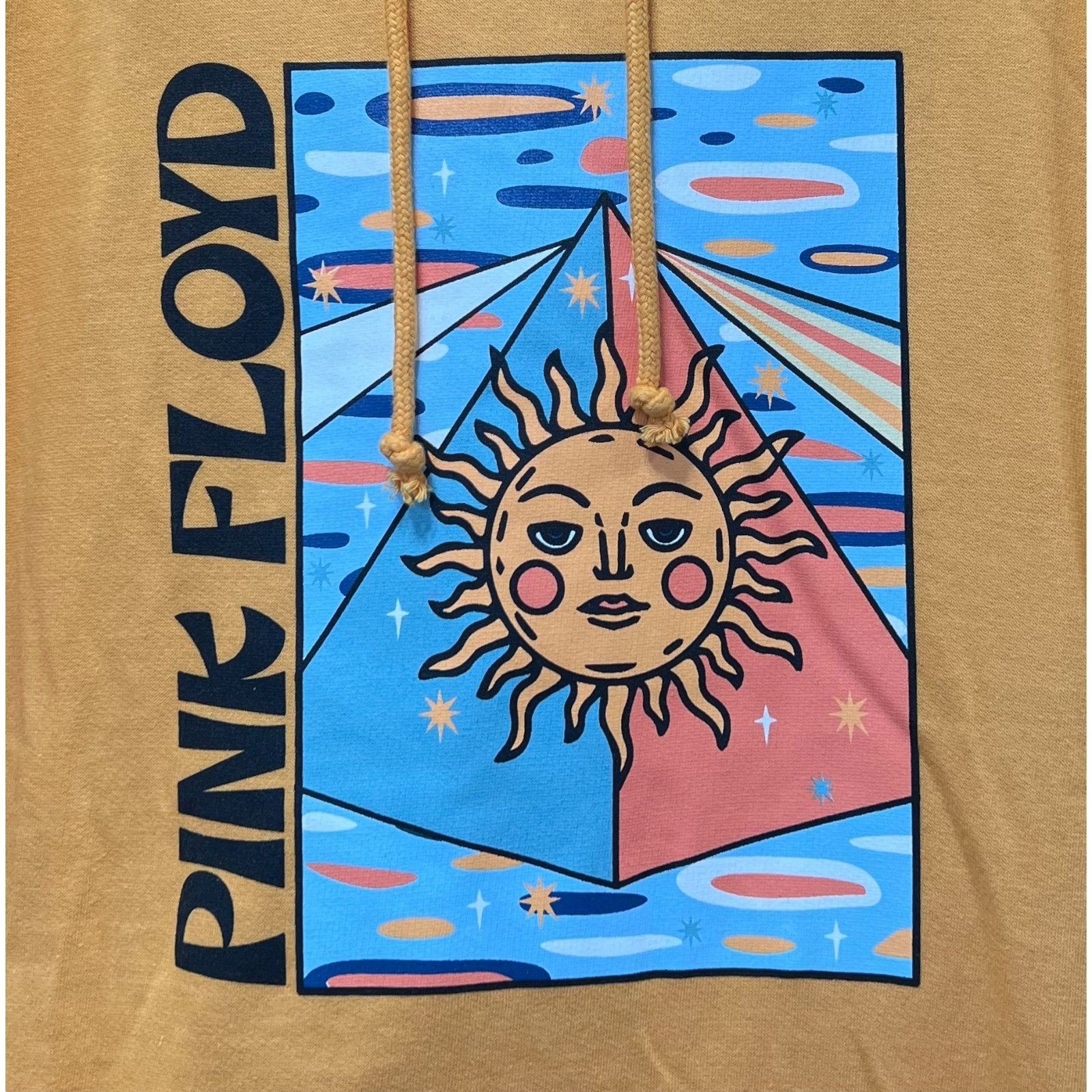 Pink Floyd Pink Floyd - Men's Long Sleeve Hooded Sweatshirt - Yellow - Size US M / EU 48-50 / 2 - 9 Thumbnail