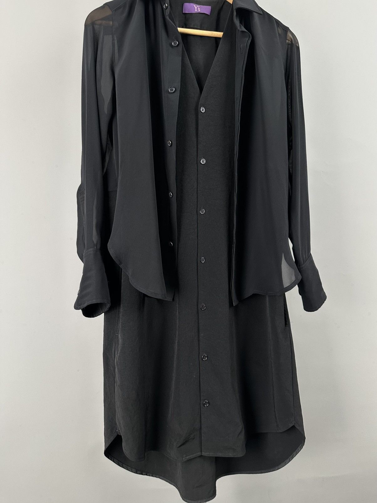 Y's × Yohji Yamamoto Y’s - Yohji Yamamoto Purple Label - Two way function dress Size XS / US 0-2 / IT 36-38 - 7 Thumbnail