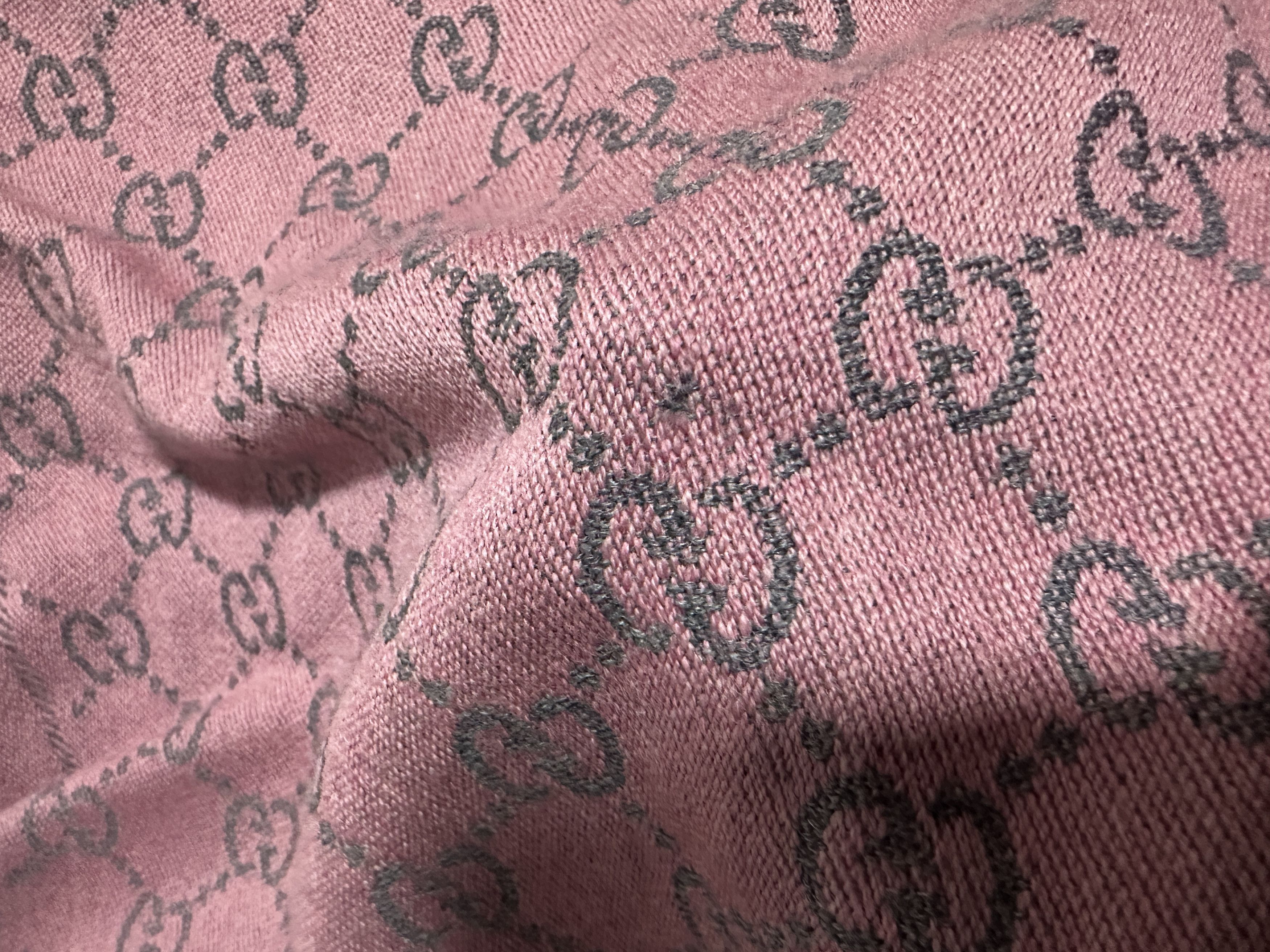 Gucci Gucci GG Jacquard Wool Scarf Shawl Wrap Reversible 160x44cm Size ONE SIZE - 9 Thumbnail