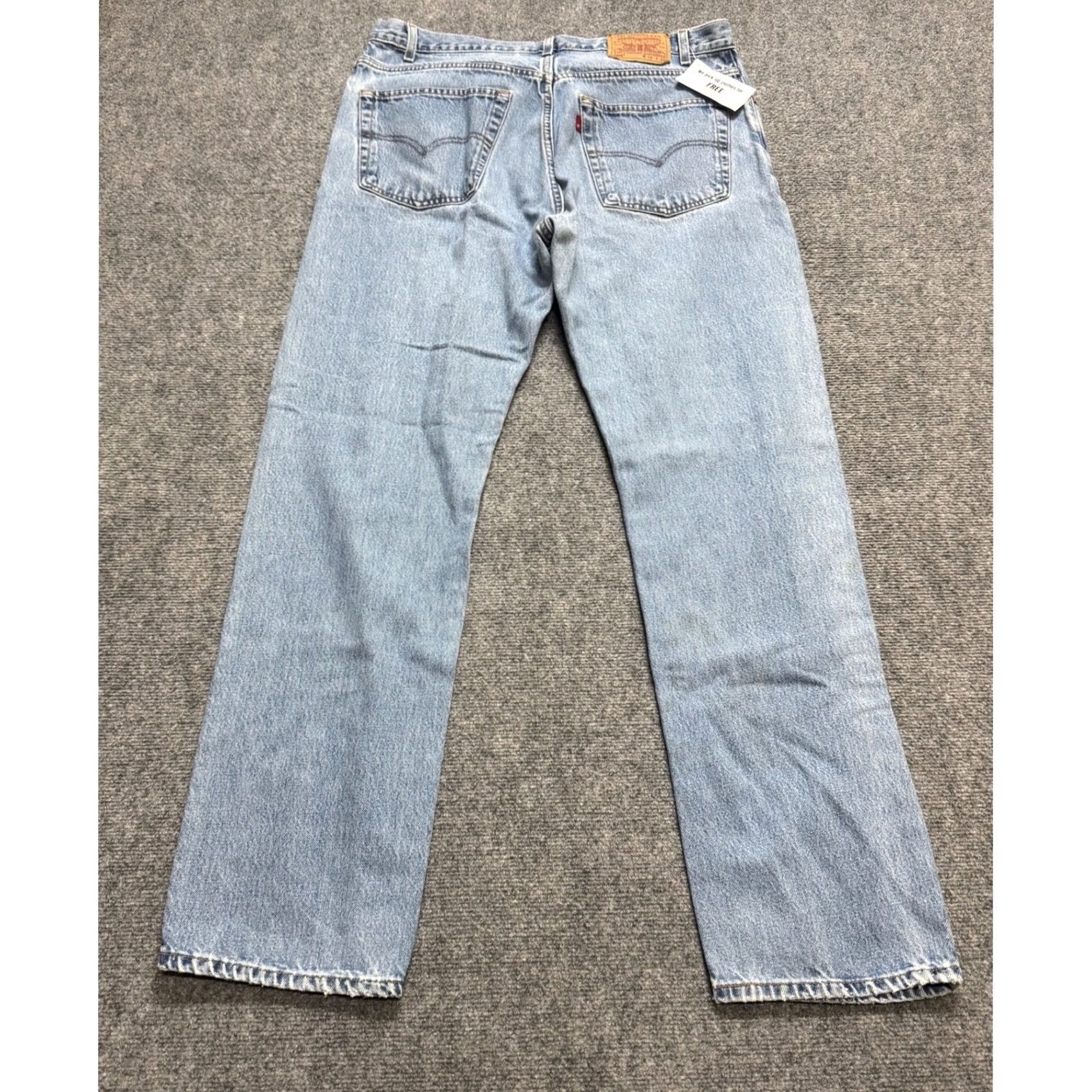 Levi's VINTAGE Levi's 505 Jeans Men 38x34 Straight Light Wash Paper Tag Blue 3555 Mens Regular Blue Straight 34in Inseam Size US 38 / EU 54 - 2 Thumbnail