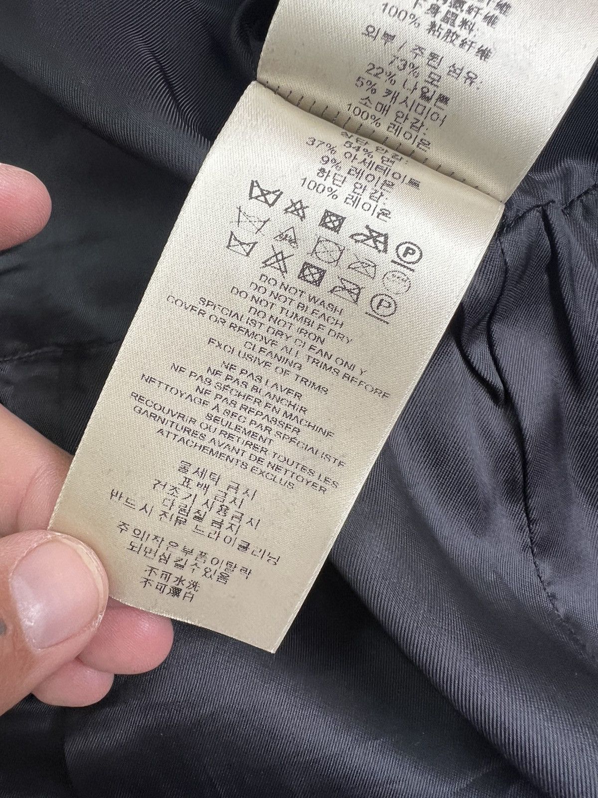 Burberry × Vintage Burberry Wool Cashmere Black Double Breasted Trench Coat Size S / US 4 / IT 40 - 14 Thumbnail