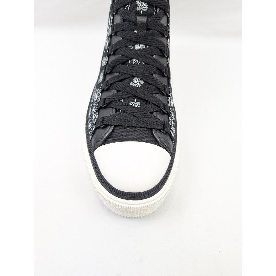 Amiri o1rshd1 Bandana MA Court High-Top Sneakers in Black/White Size US 13 / EU 46 - 6 Thumbnail