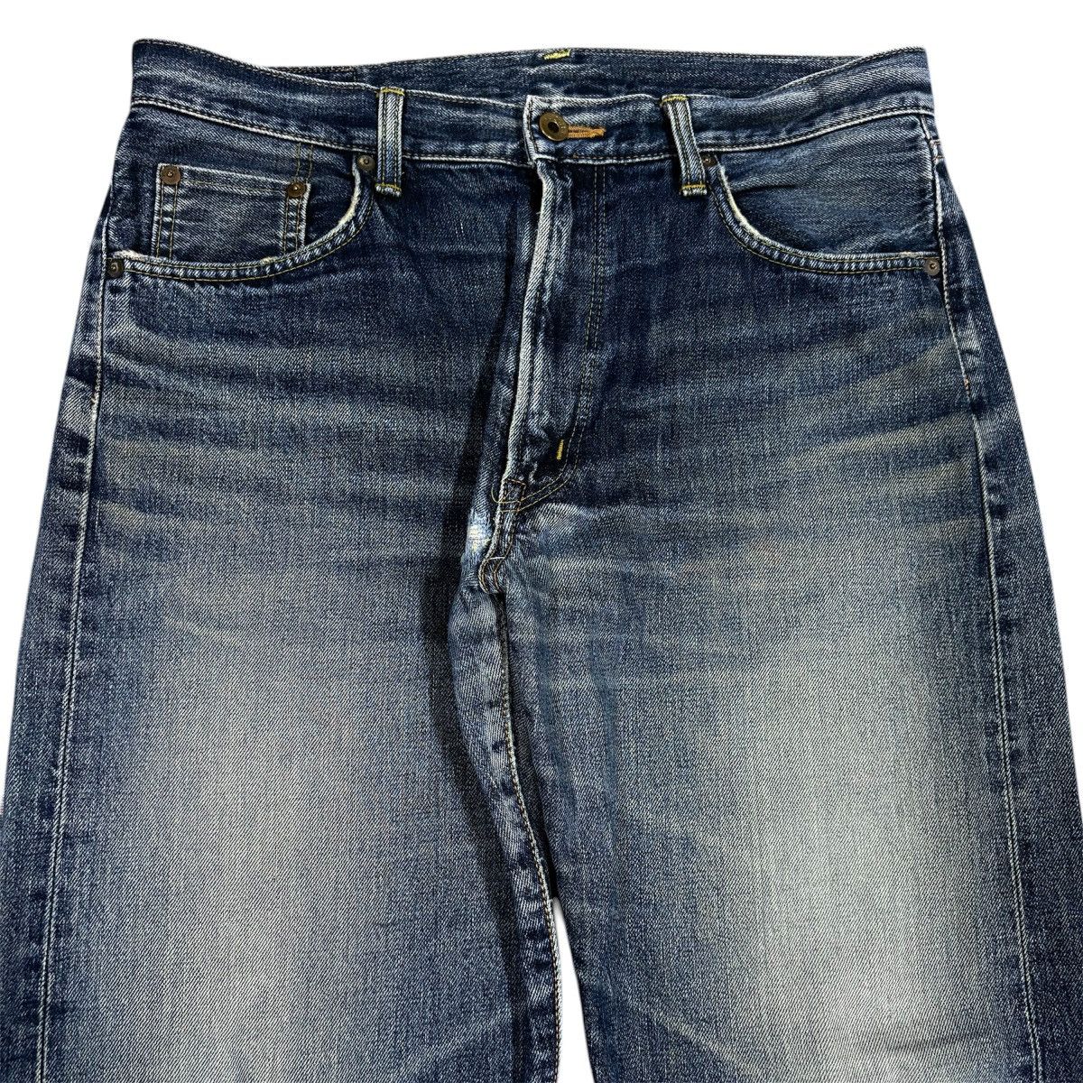 Edwin RARE 90s EDWIN 505XX DISTRESSED SELVEDGE REDLINE DENIM JEANS Size US 34 / EU 50 - 6 Thumbnail