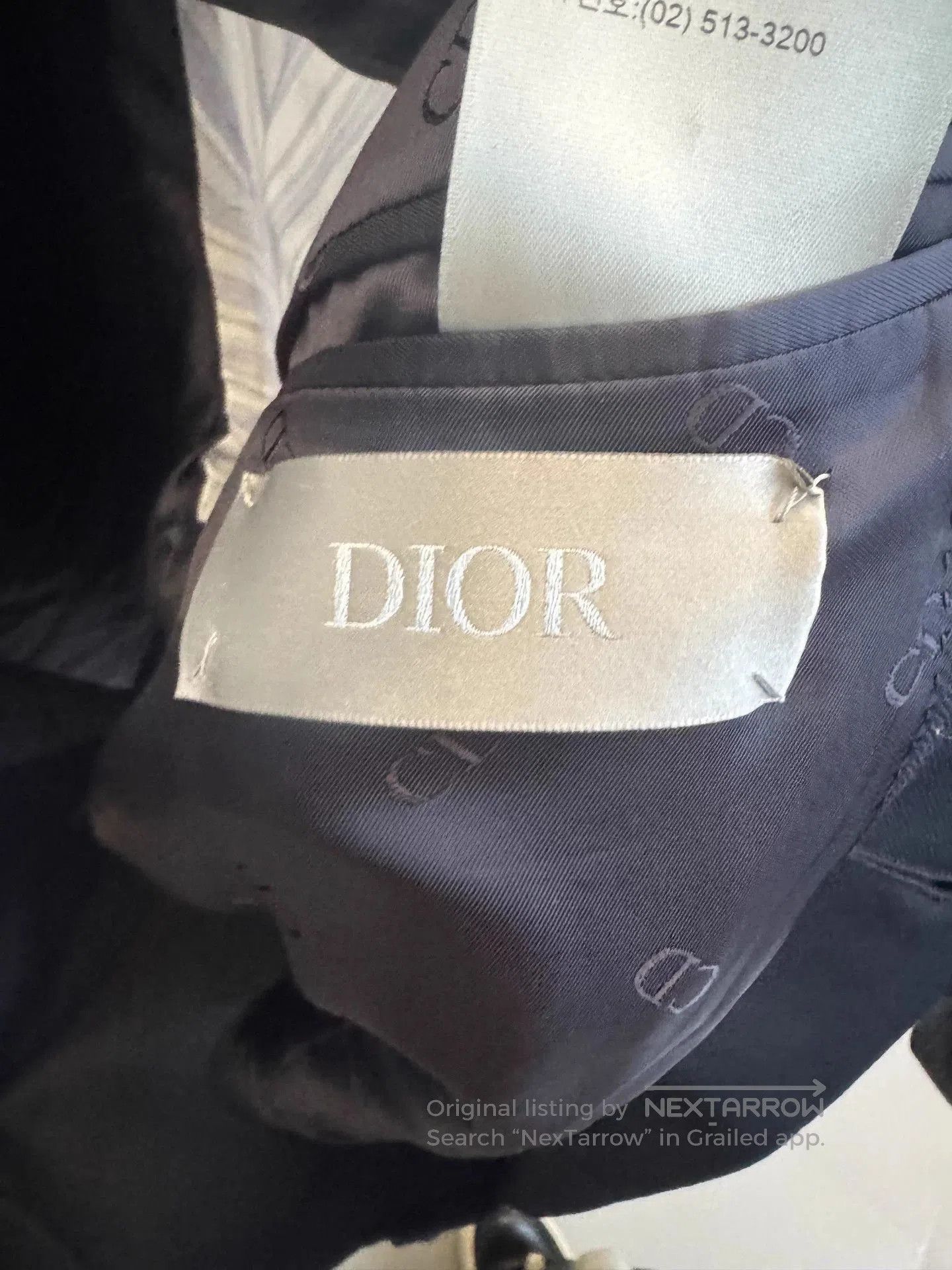 Dior Blue and White Color Block Light Jacket. Size US M / EU 48-50 / 2 - 3 Thumbnail
