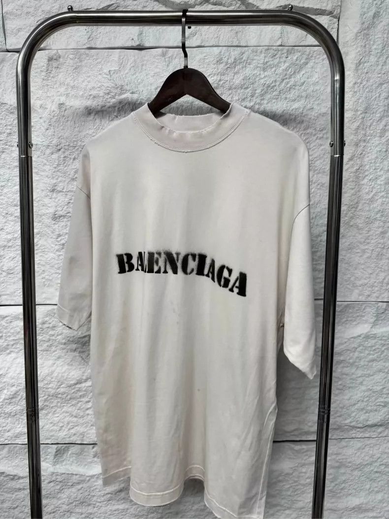 Balenciaga Balenciaga Ink Logo Short Sleeve T-shirt - dmc Size US M / EU 48-50 / 2 - 1 Thumbnail