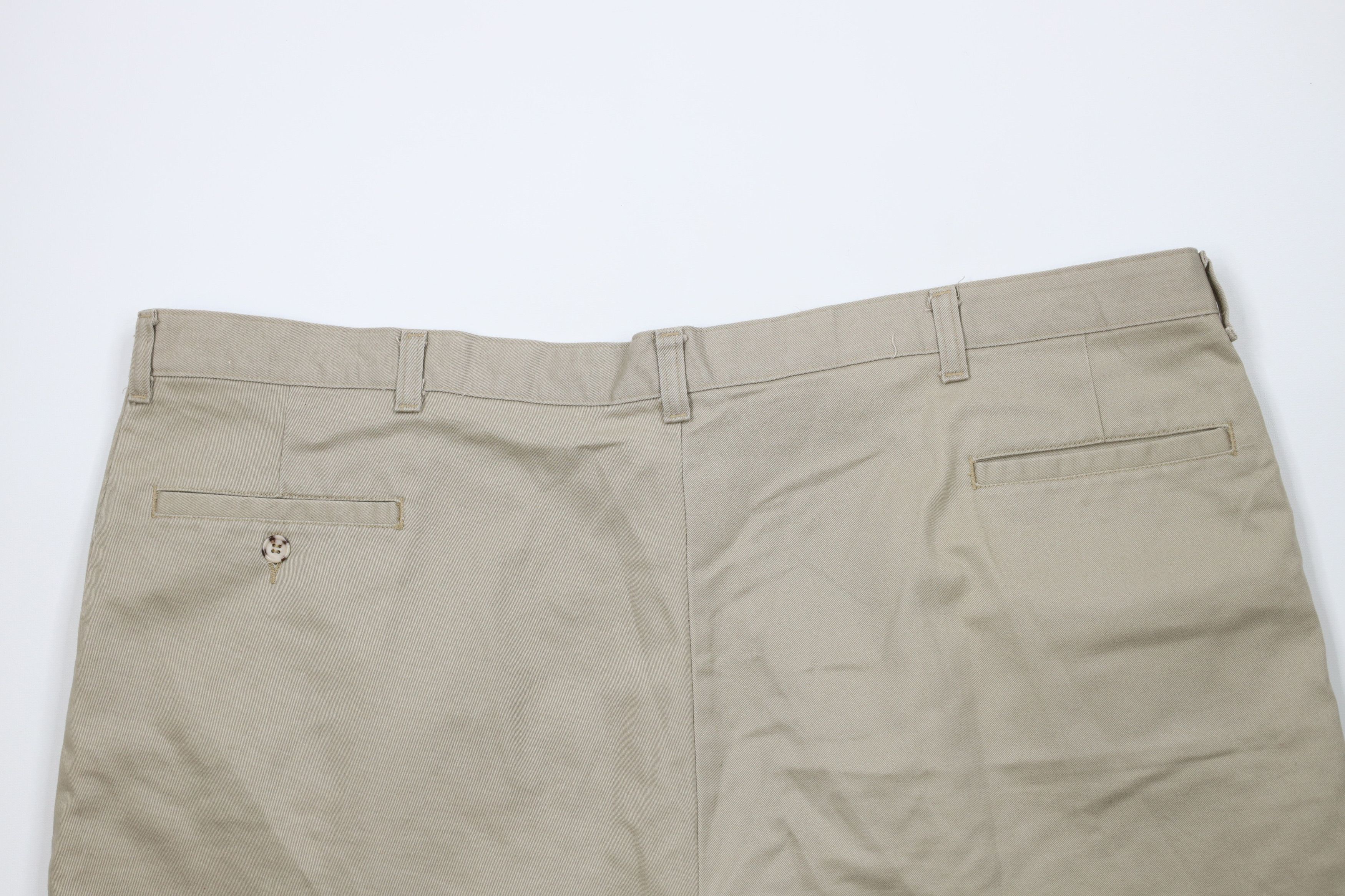 Vintage Vintage 90s Streetwear Pleated Chino Shorts Beige Cotton Size US 44 / EU 60 - 8 Thumbnail