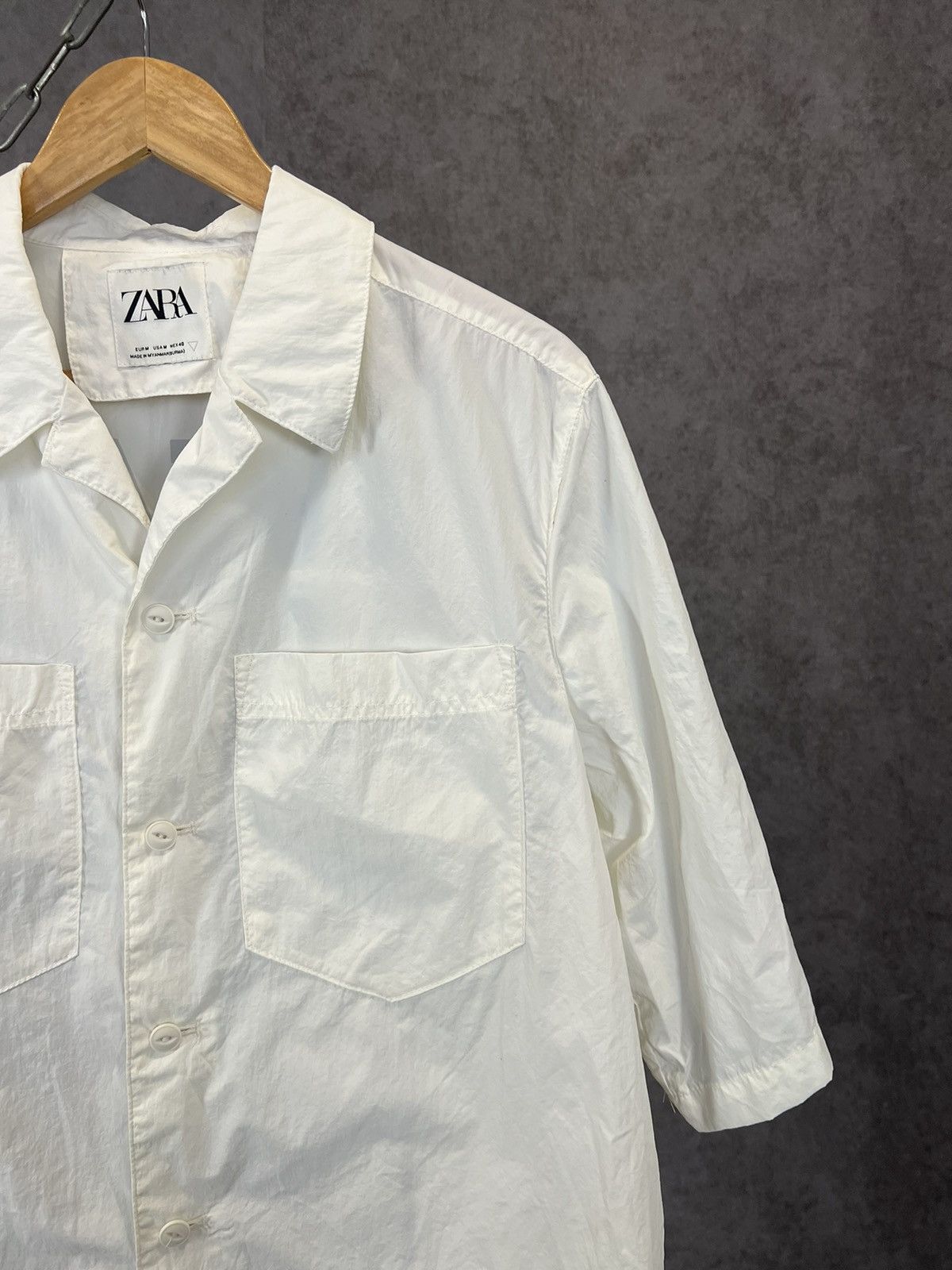 Zara Zara Art Nylon shirt Size US M / EU 48-50 / 2 - 3 Thumbnail
