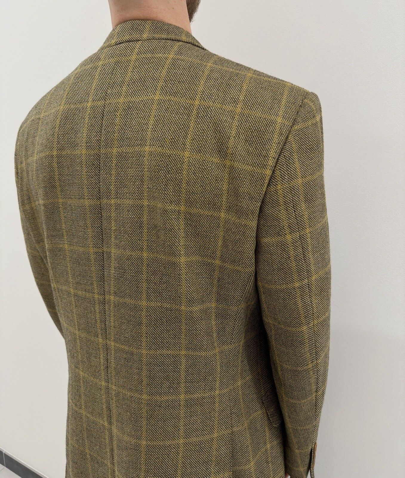 Canali CANALI wool checkedplaid blazer mens jacket IT-52R US-42R Size 52R - 7 Thumbnail