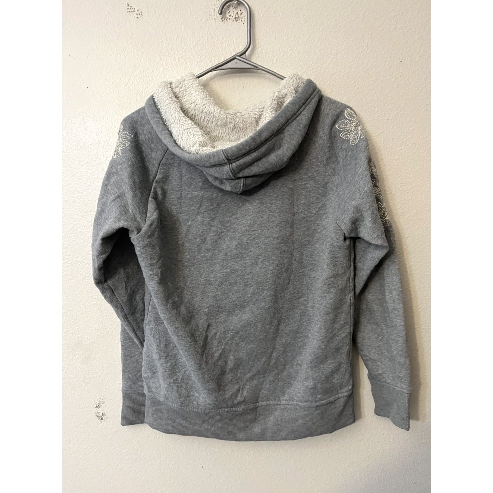 Vintage US Polo Assn. Hoodie Womens Full Zip Fleece Lined Gray Size M Size M / US 6-8 / IT 42-44 - 3 Thumbnail