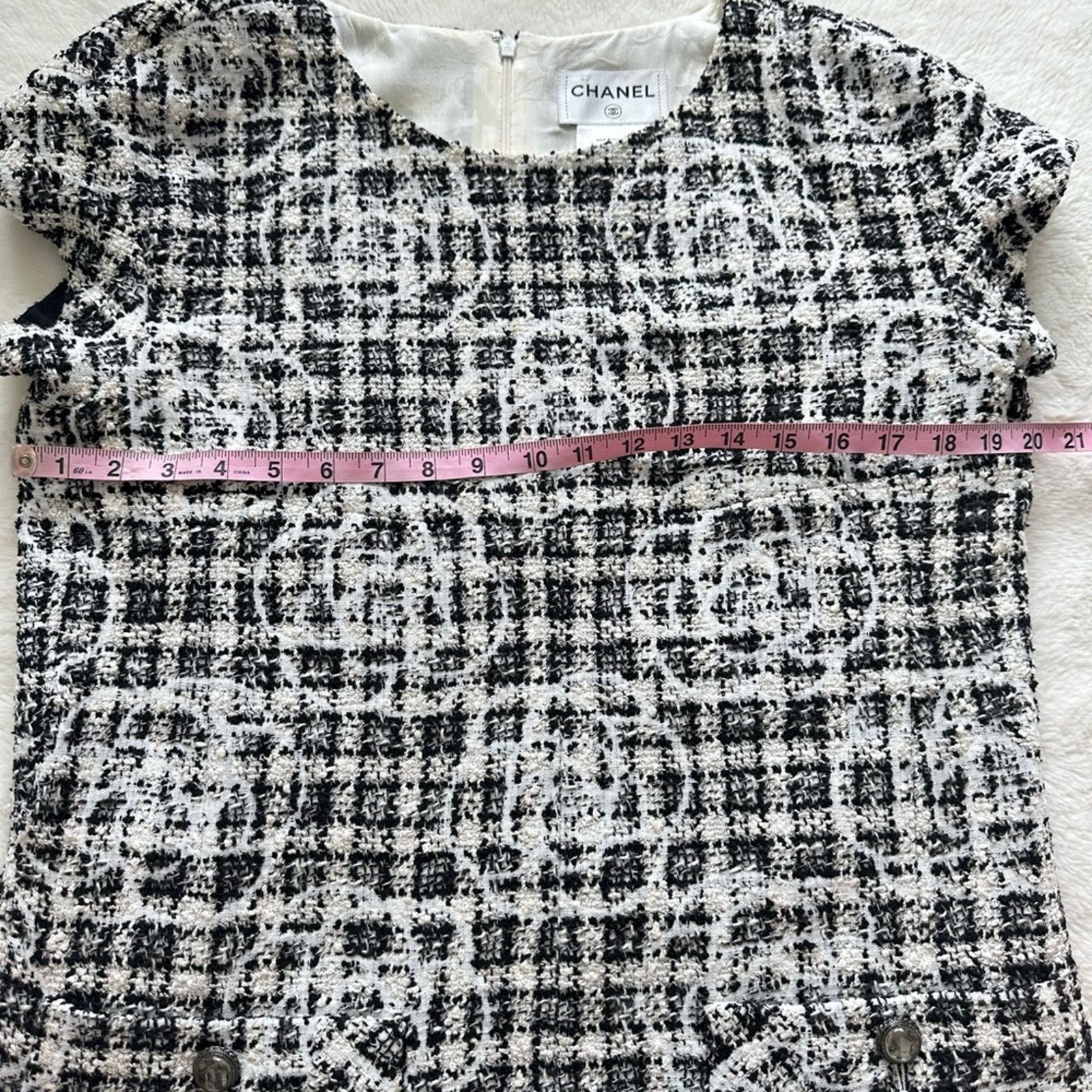 Chanel CHANEL women tweed dress 42FR or 10US Authentic Retail 2750$ Size L / US 10 / IT 46 - 10 Thumbnail