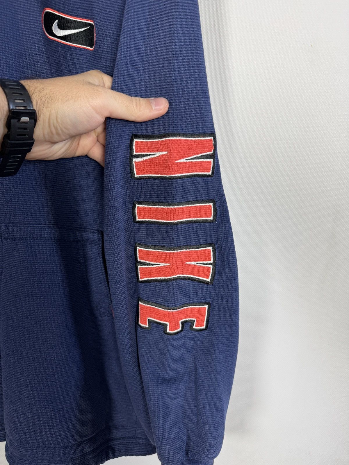 Nike Men’s Nike Full Zip Hoodie Vintage 90s Retro Big Logo Size L Size US L / EU 52-54 / 3 - 7 Thumbnail