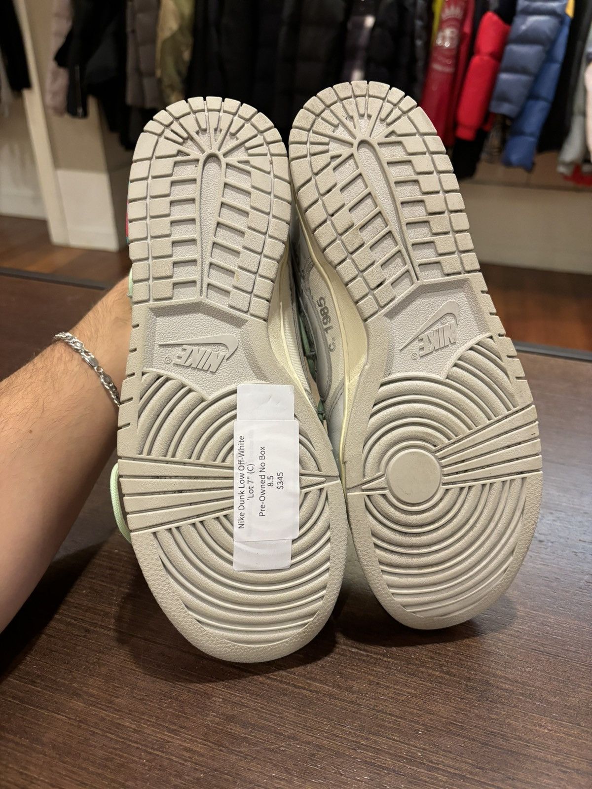 Nike × Off-White Nike Dunk Low Off-White ‘Lot 7’ Size US 8.5 / EU 41-42 - 7 Thumbnail