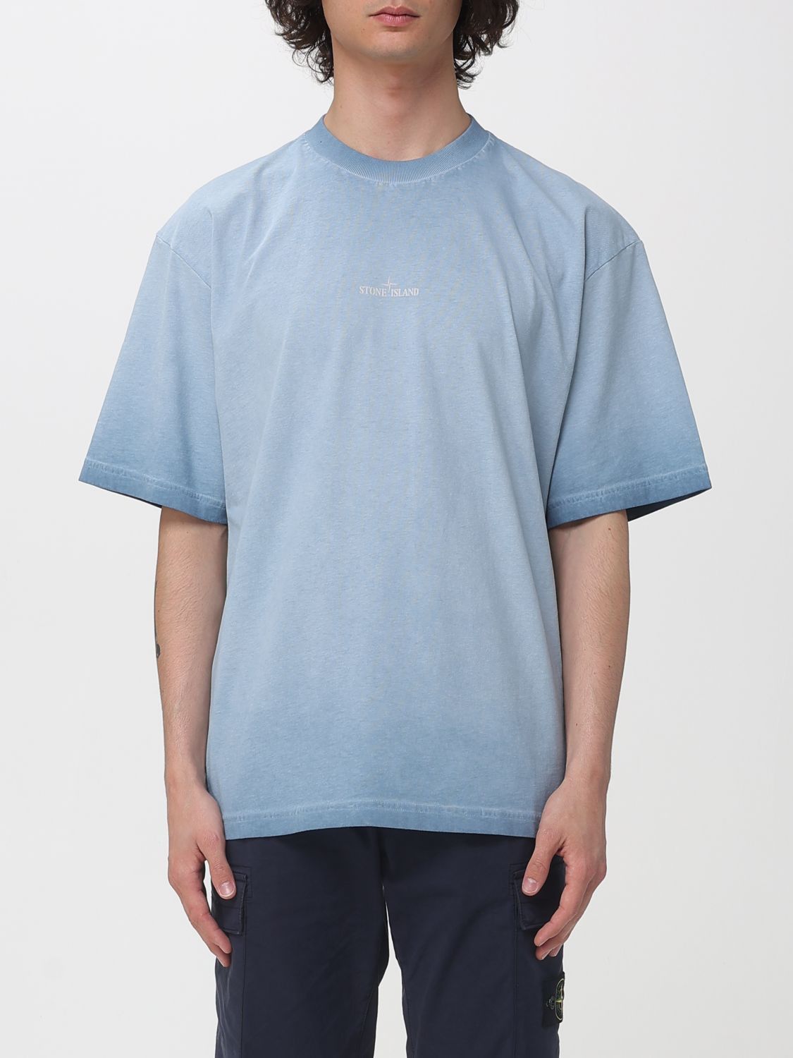 Stone Island Stone Island T-Shirt Men Blue Size US XL / EU 56 / 4 - 1 Thumbnail