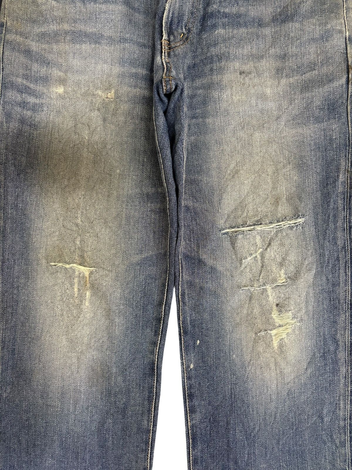 Edwin Vintage Edwin 504 Mud Wash Distressed Loose Jeans Size US 32 / EU 48 - 5 Thumbnail