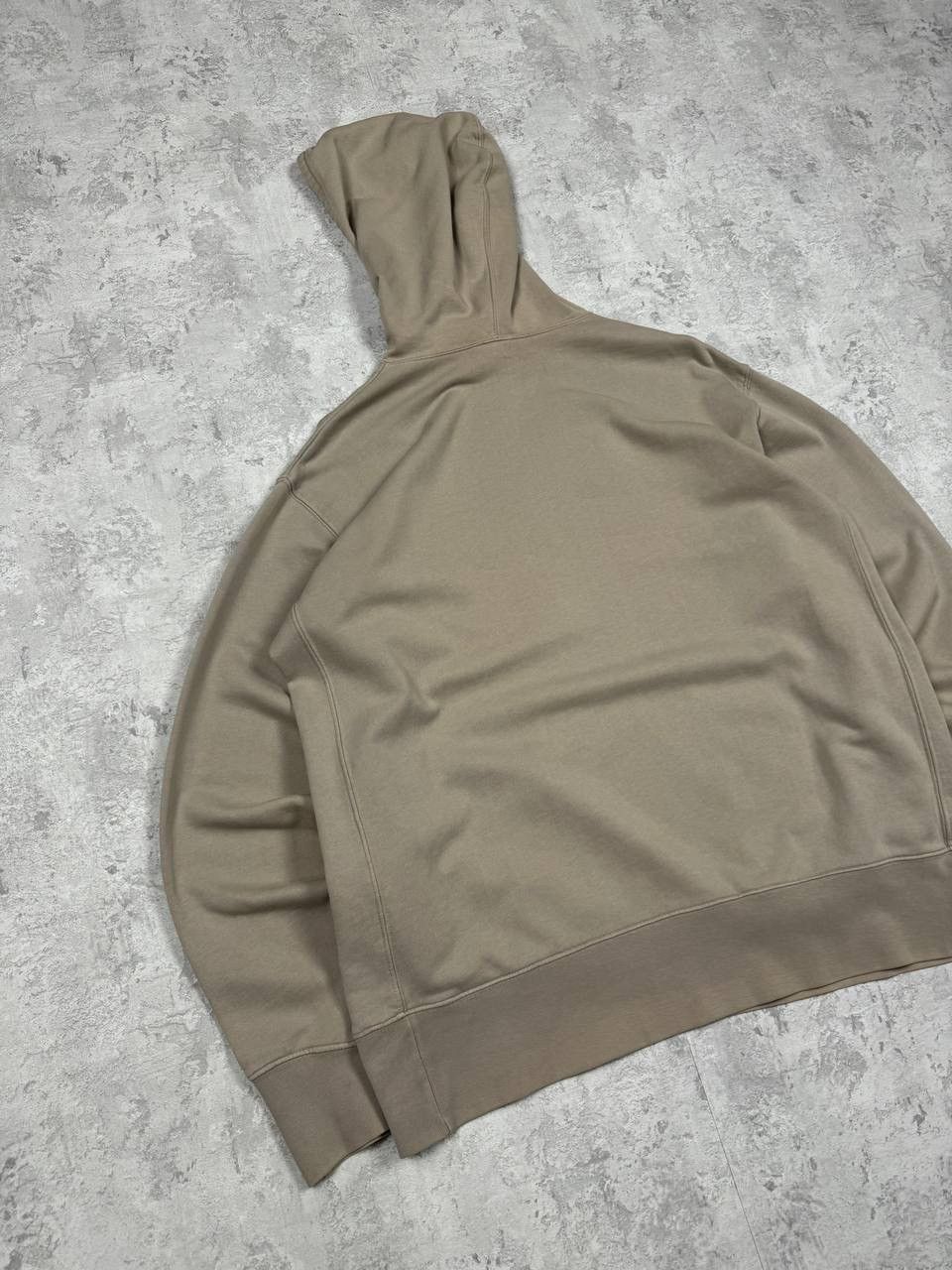Nike Vintage Nike Swoosh Beige Hoodie Big Logo Size US L / EU 52-54 / 3 - 8 Thumbnail