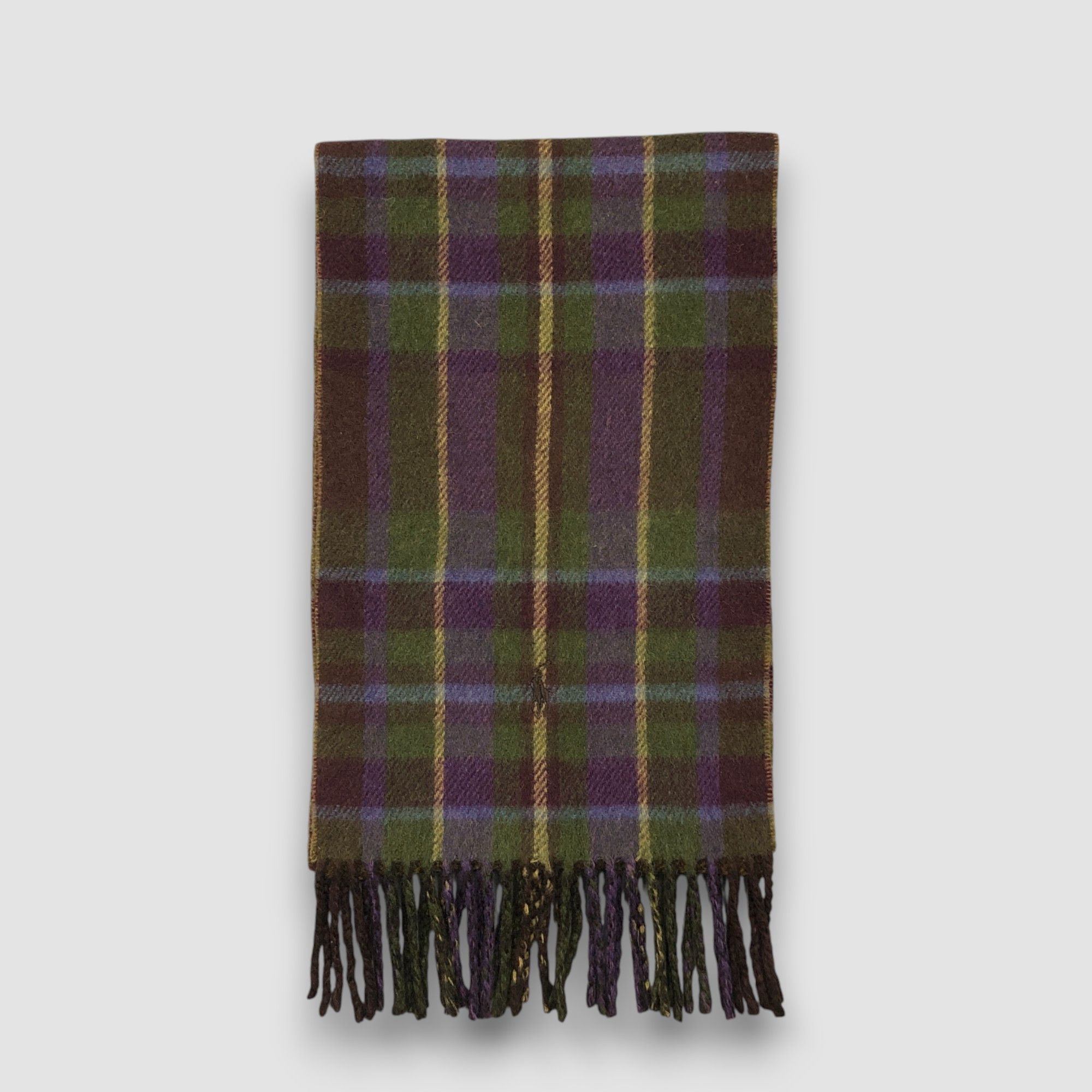 Polo Ralph Lauren Vintage Polo Ralph Lauren Scarf Muffler Plaid Wool Scarves Size ONE SIZE - 2 Thumbnail