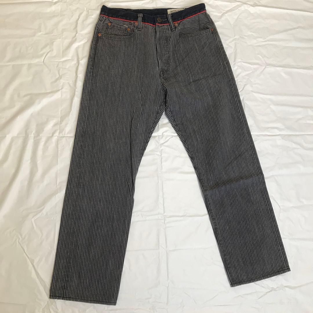 Kapital Striped Jeans Size US 32 / EU 48 - 1 Thumbnail