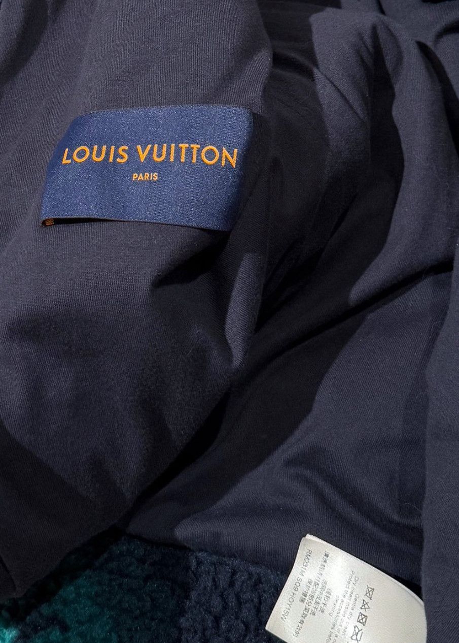 Louis Vuitton Louis Vuitton Blue Green Camo Monogram Fleece Jacket - 4L Size US XXL / EU 58 / 5 - 9 Thumbnail