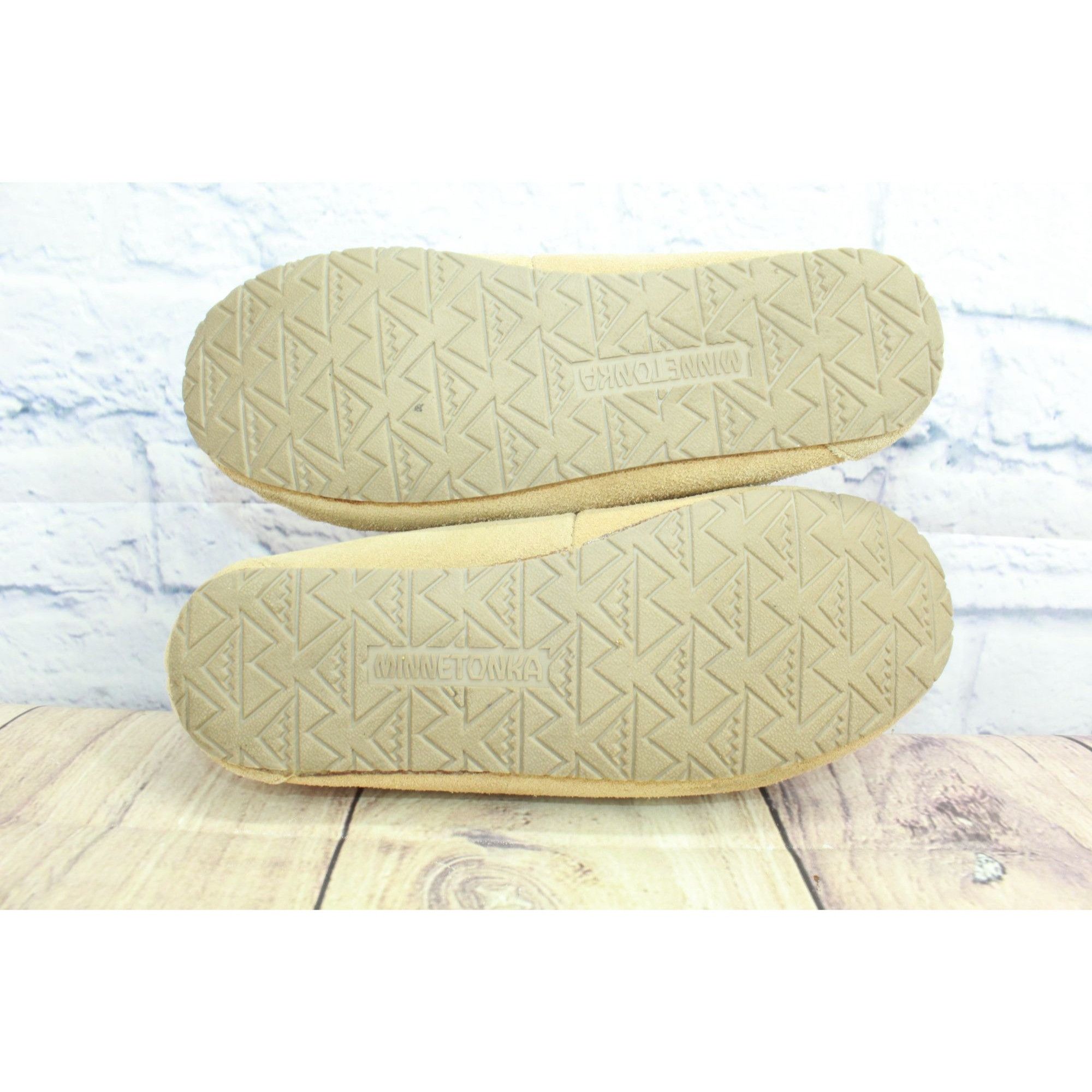 Minnetonka Minnetonka Cally Suede Shearling Lined Moccasin Slippers Size US 6 / IT 36 - 9 Thumbnail