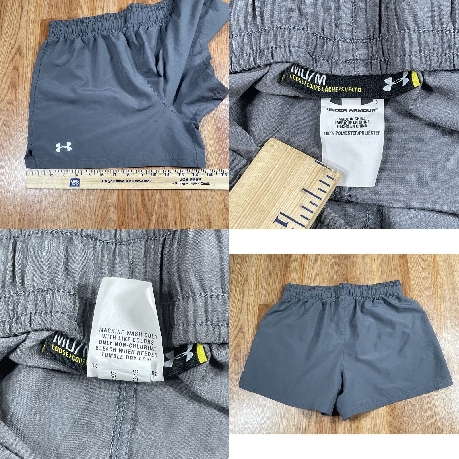 Under Armour Under Armour Shorts Womens Medium Gray Athletic Running Cross Training Size 32" / US 10 / IT 46 - 8 Thumbnail