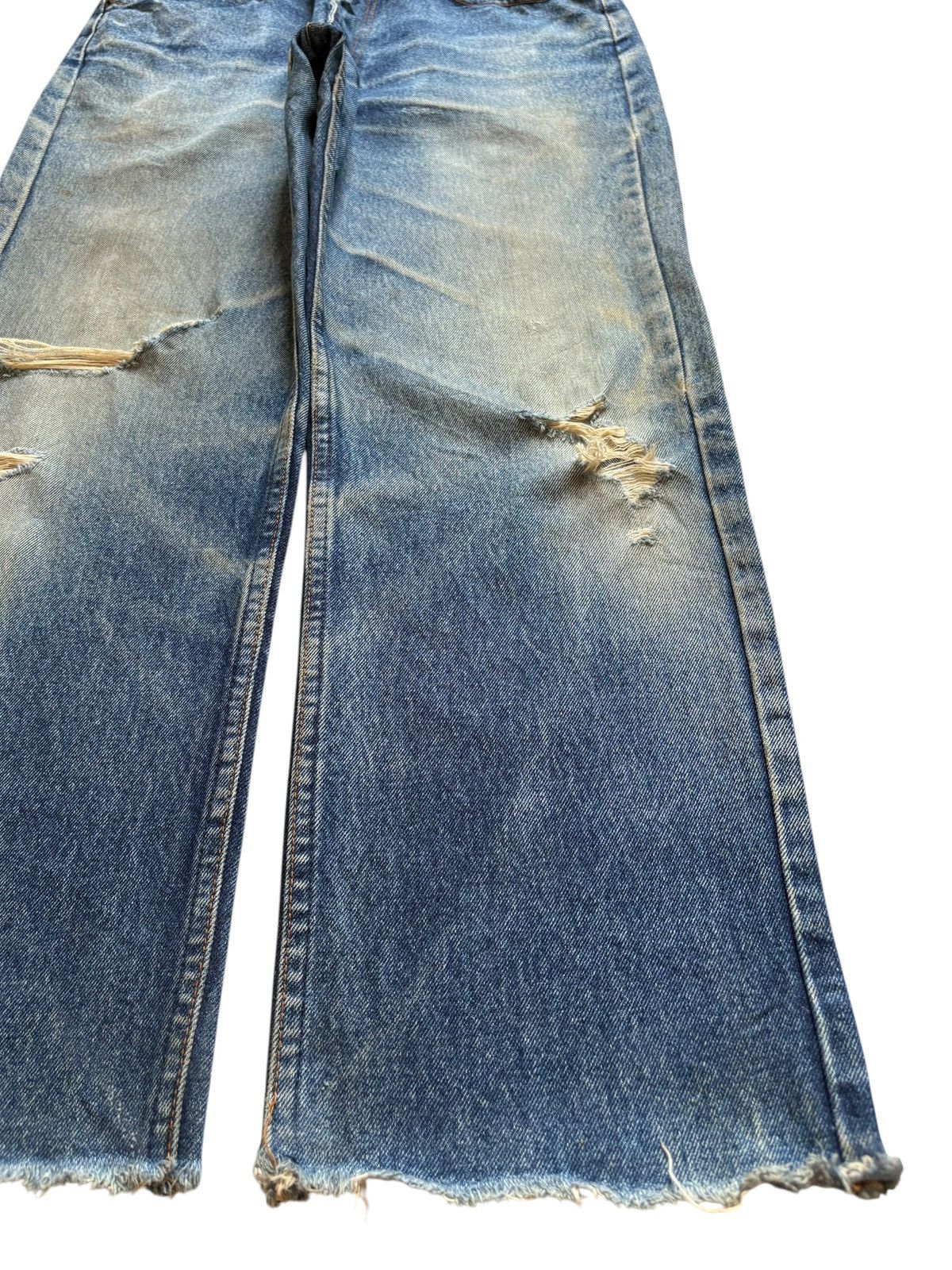 Japanese Brand Vintage Japanese Brand Mud Wash Distressed Loose Jeans Size US 29 - 7 Thumbnail