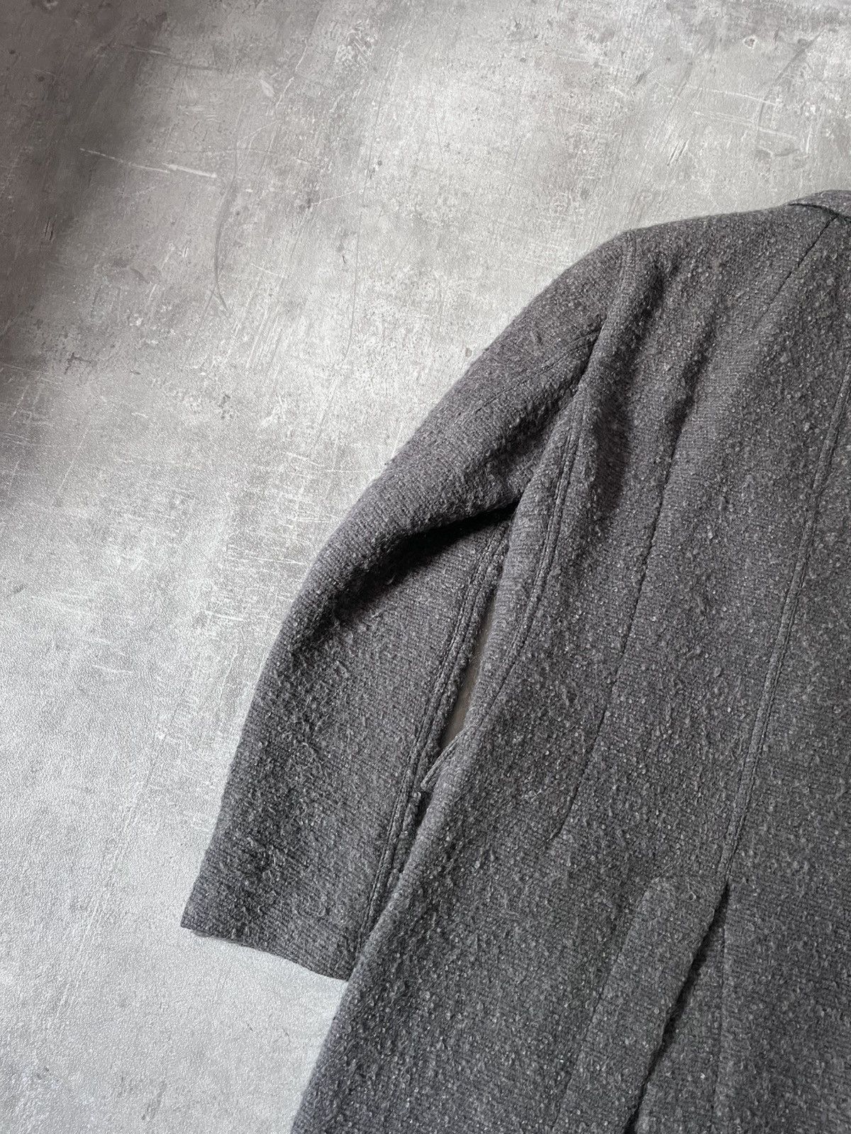 Rick Owens Rick Owens A/W 2015 grey coat wool mohair Size US M / EU 48-50 / 2 - 10 Thumbnail