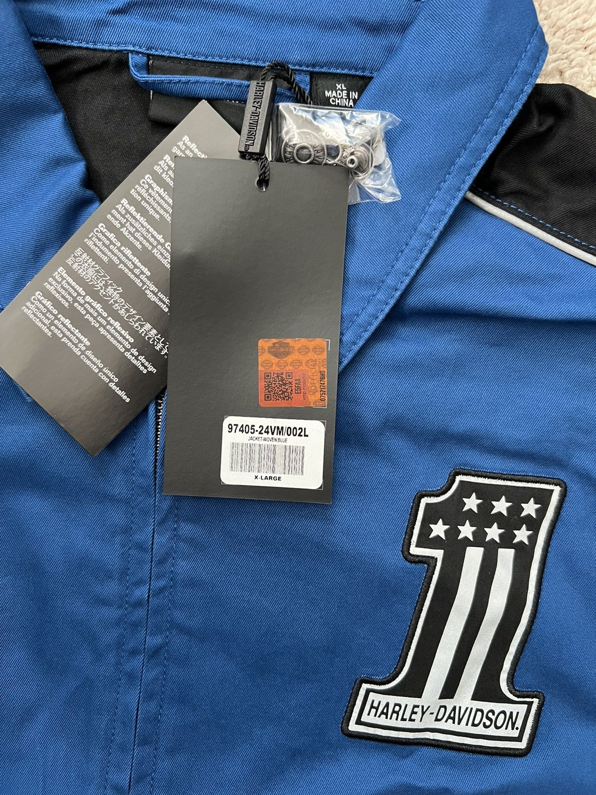 Harley Davidson Harley-Davidson Men's #1 Work Jacket - True Blue Size US XL / EU 56 / 4 - 4 Thumbnail
