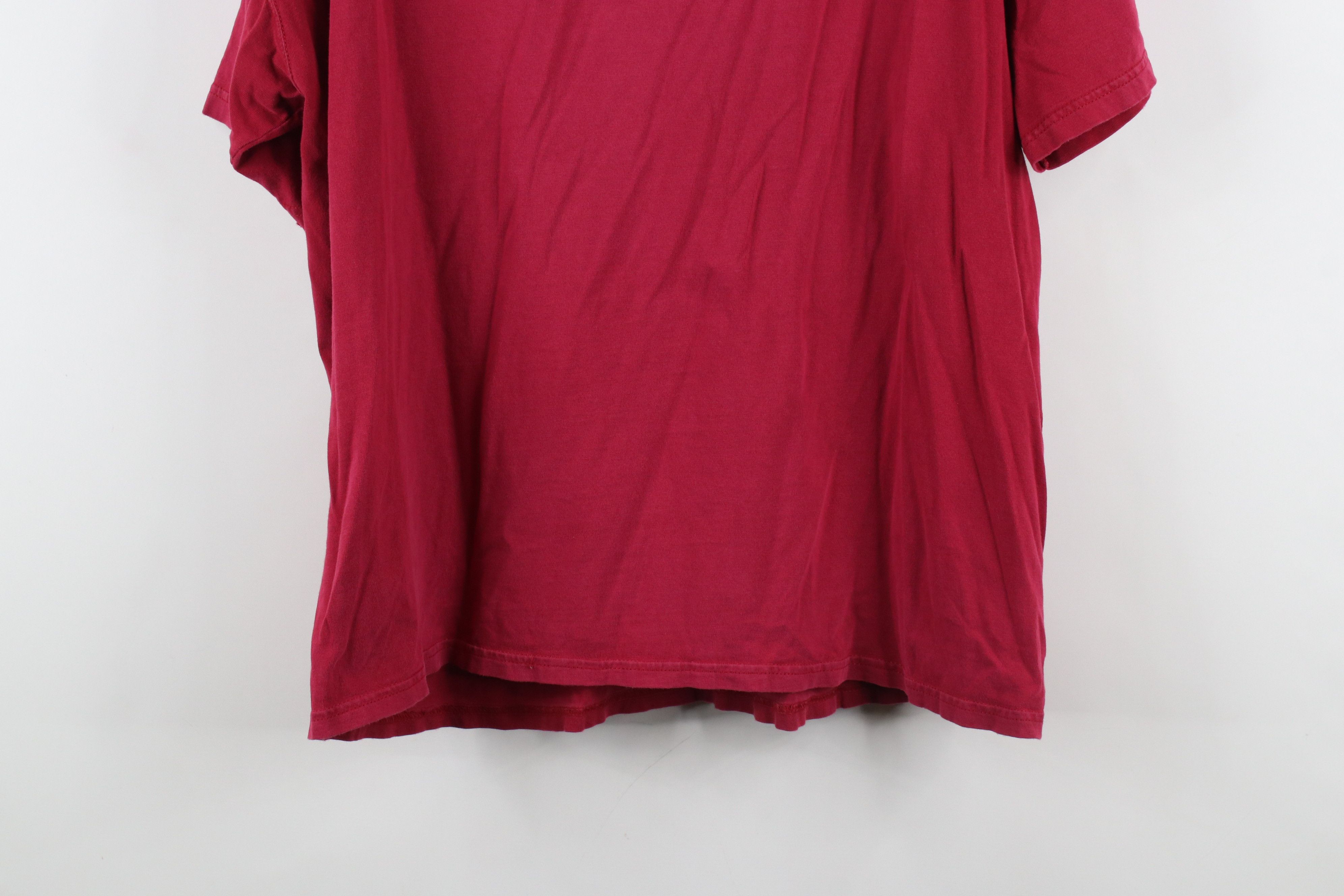 Russell Athletic × Vintage Vintage Russell Athletic Blank Pocket T-Shirt Red Cotton Size US L / EU 52-54 / 3 - 14 Thumbnail
