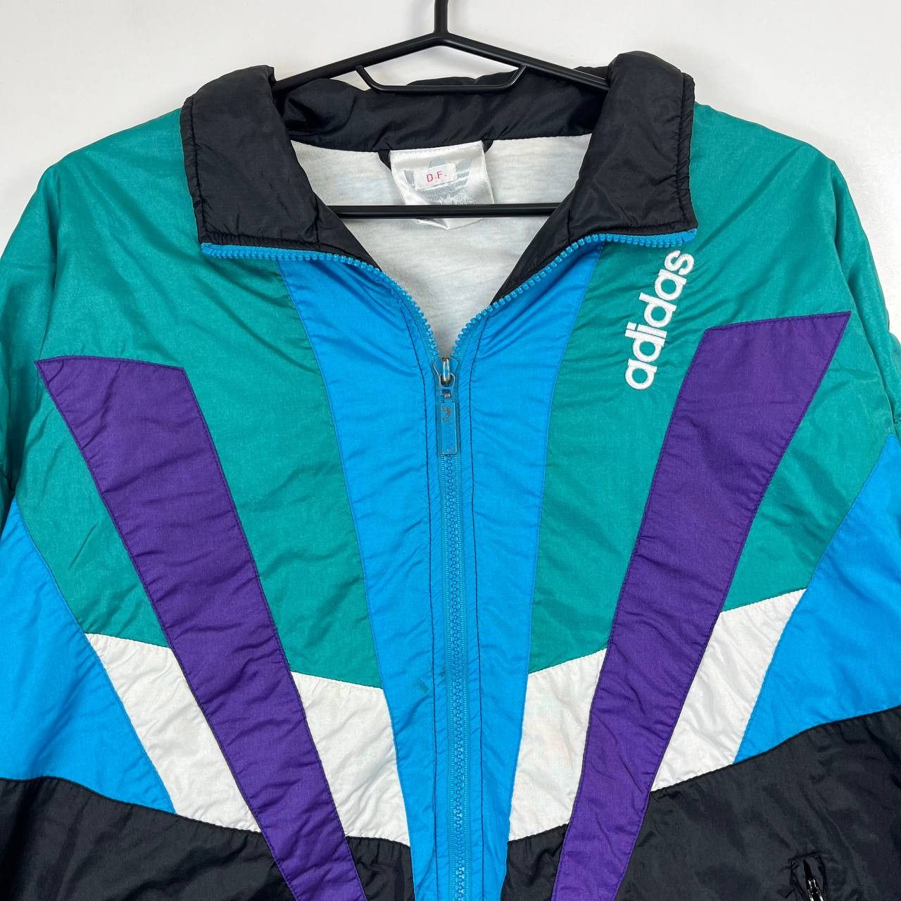 Adidas Adidas Vintage 90s Trefoil Windbreaker Track Jacket M Size US M / EU 48-50 / 2 - 2 Thumbnail