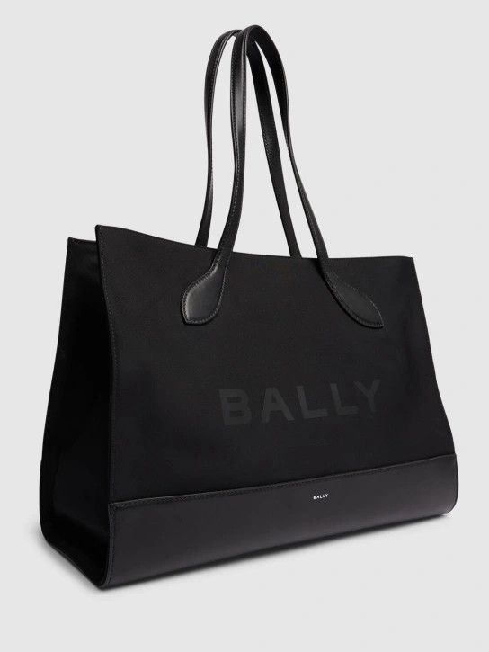 Bally o1s22i1n0225 Size: OS / Nylon & Leather Tote Bag in Black Size ONE SIZE - 3 Thumbnail