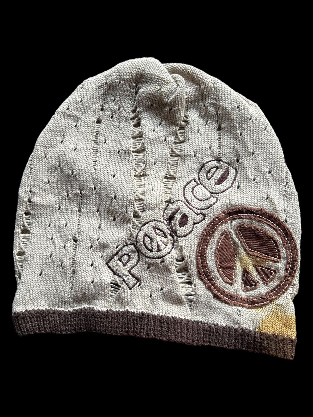 Kapital Kapital Wool Happy peace mark muffler scarf | Grailed