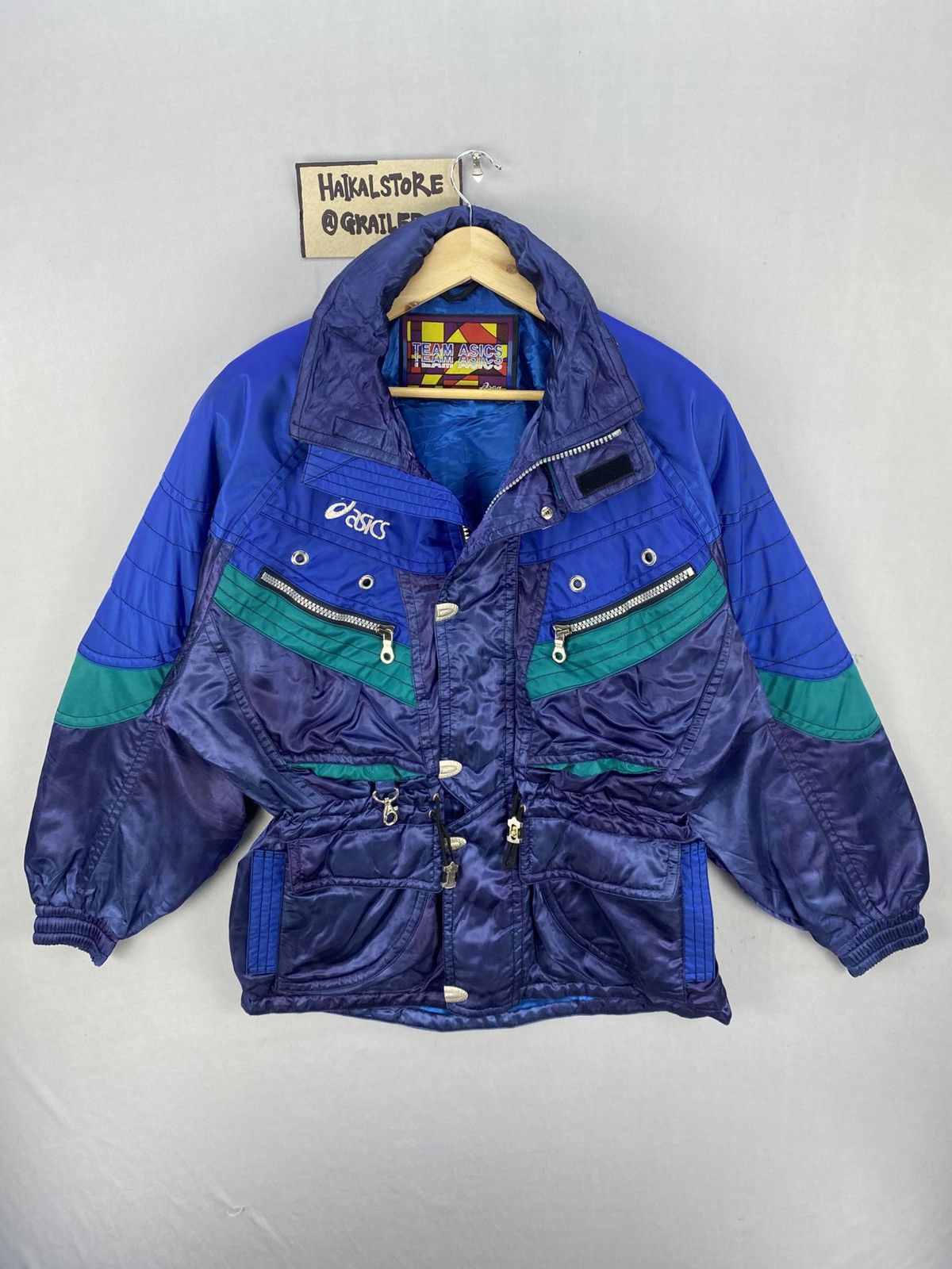 Asics Vintage Asics Multicolour Ski Jacket Size US L / EU 52-54 / 3 - 1 Thumbnail