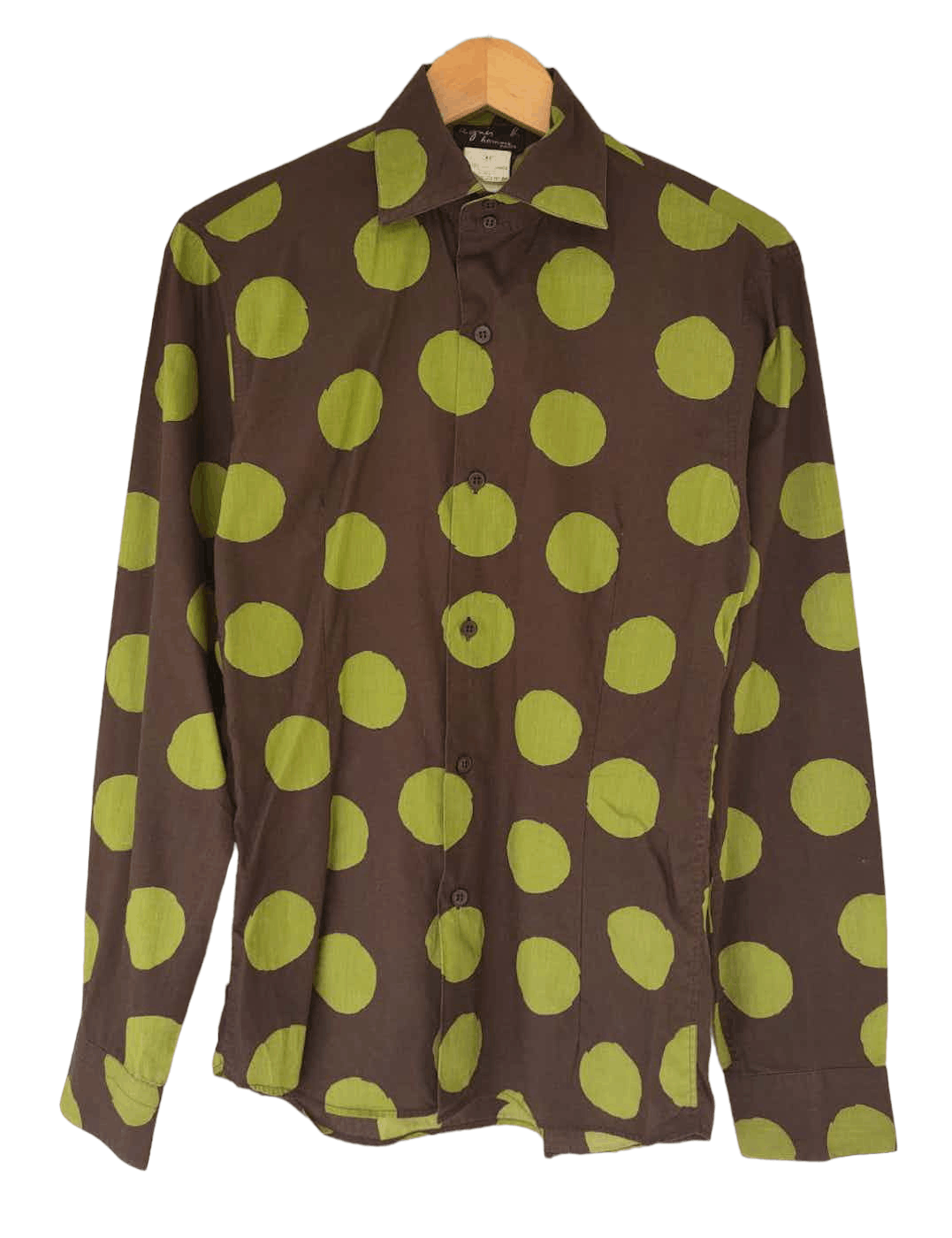 Designer × agnes b. Agnes B Polka Shirt Blouse Size S / US 4 / IT 40 - 1 Thumbnail