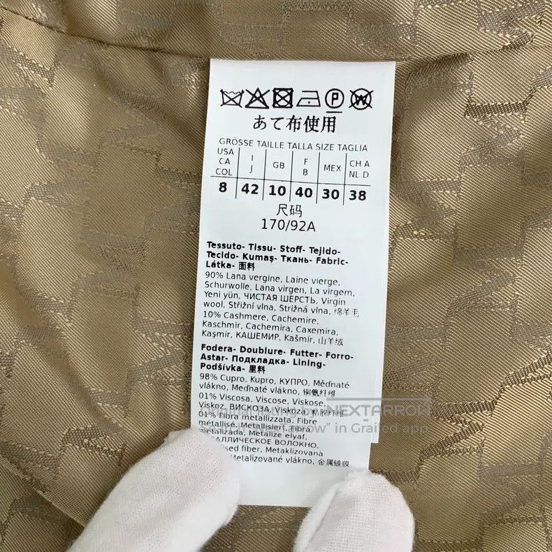 Max Mara Max Mara Sandy Sheep Wool Lapel Double Breasted Belted Coa Size L / US 10 / IT 46 - 7 Thumbnail
