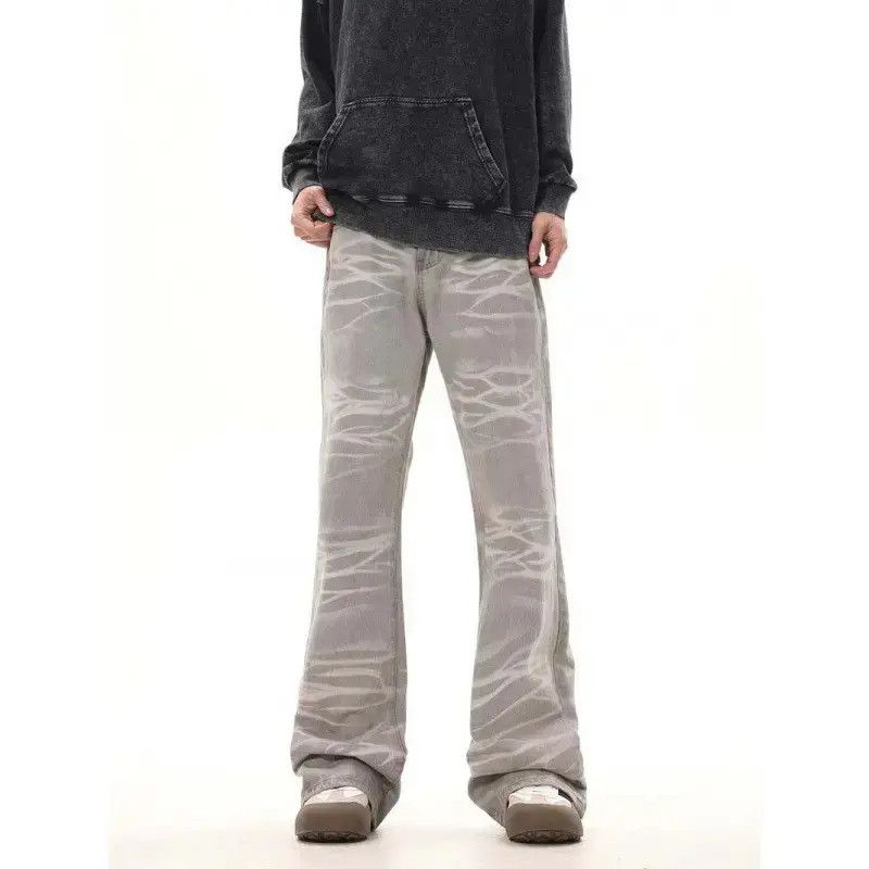 Japanese Brand Retro loose casual micro flared jeans Size US 32 / EU 48 - 3 Thumbnail