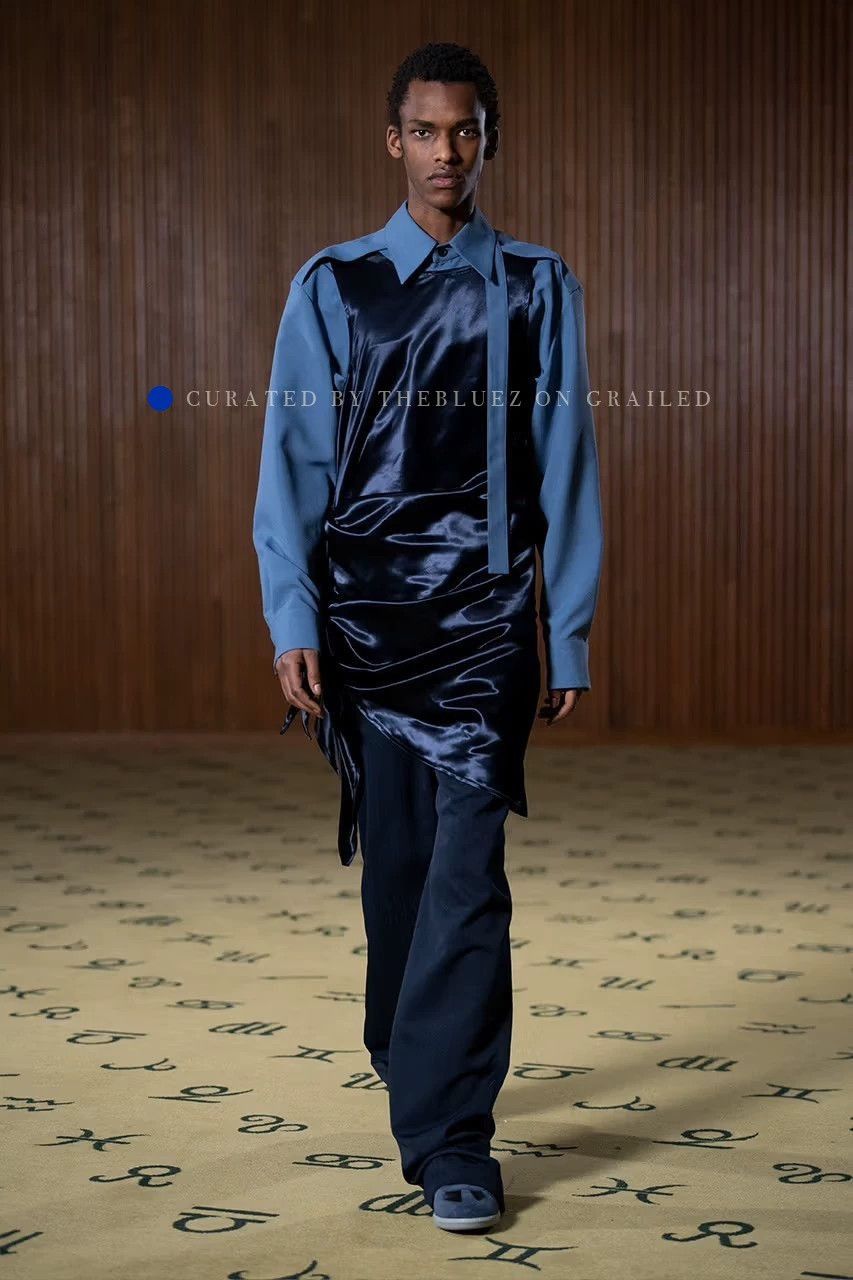 Namacheko Blue Long-Sleeve Shirt with Layered Design - Size M Size US M / EU 48-50 / 2 - 1 Thumbnail