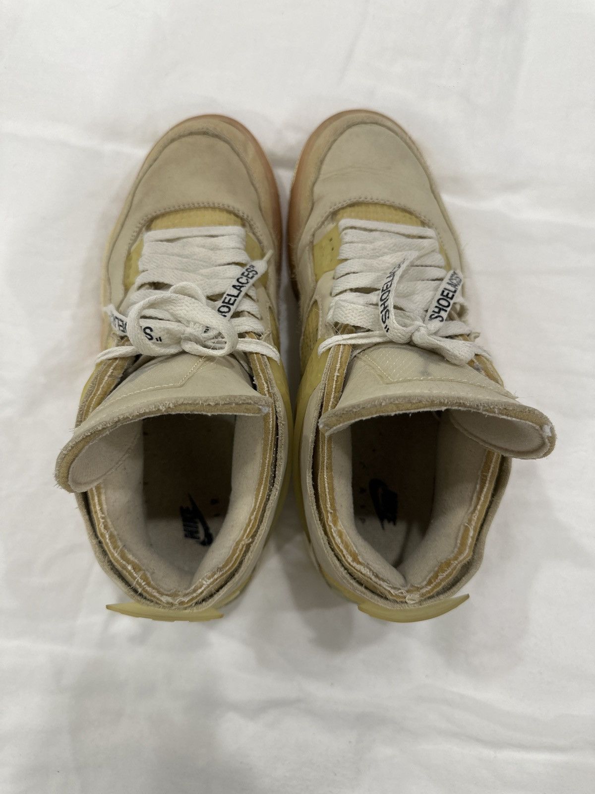 Jordan Brand × Off-White Off White x Air Jordan 4 Retro SP ‘Sail’ Size US 9.5 / EU 42-43 - 6 Thumbnail