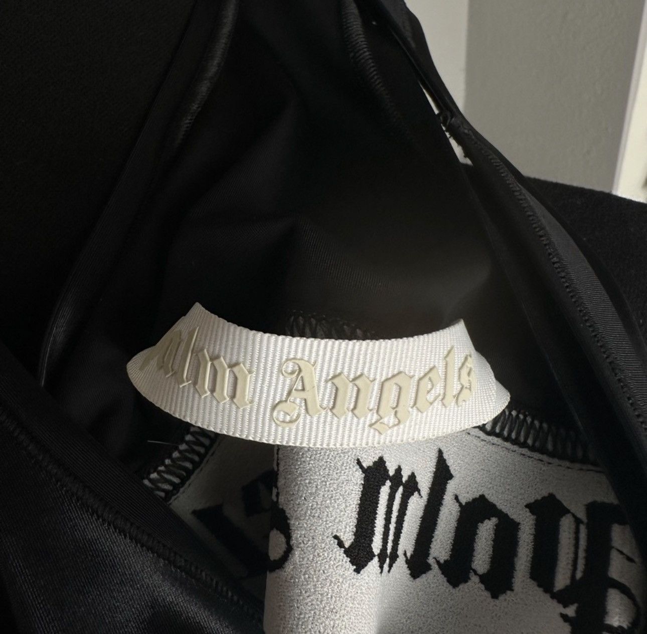 Palm Angels PALM ANGELS Sports Bra Medium Black Shine Racerback Unpadded Size M / US 6-8 / IT 42-44 - 7 Thumbnail