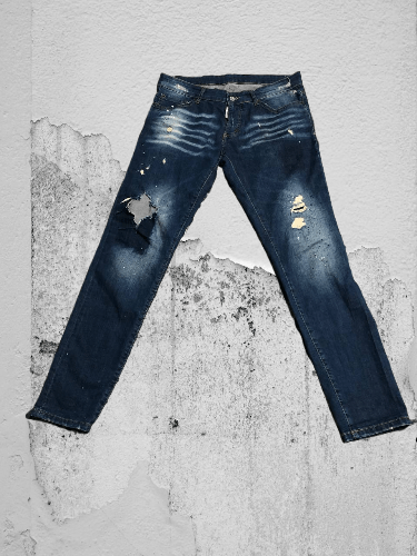 Dsquared2 Dsquared2 Distressed Cropped Denim Size US 34 / EU 50 - 1 Thumbnail