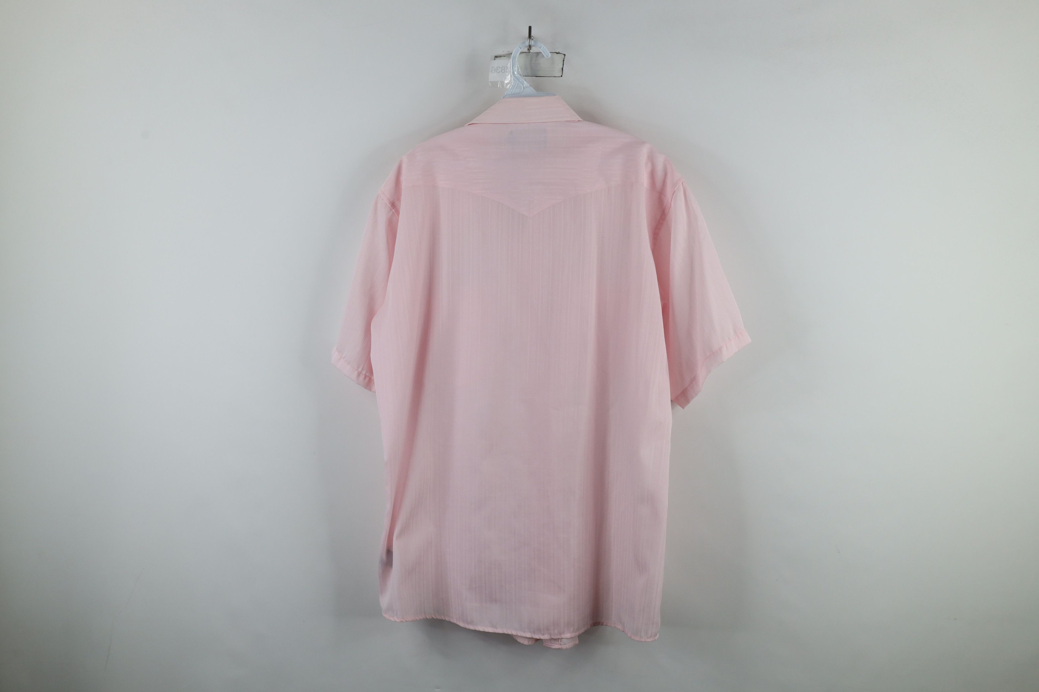 Vintage Vintage 90s Rockabilly Western Snap Button Shirt Pink Size US M / EU 48-50 / 2 - 13 Thumbnail