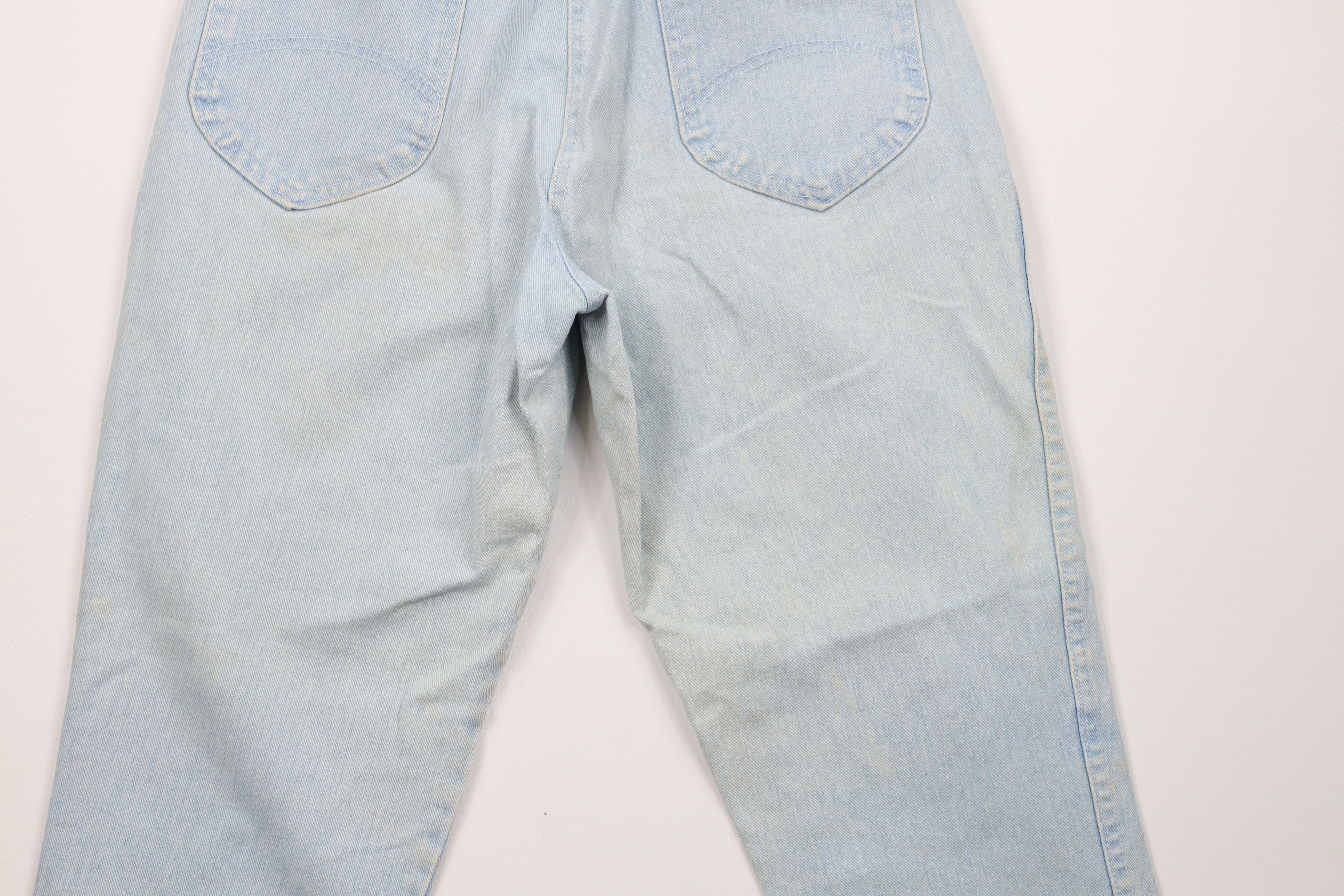 Vintage Vintage 90s Streetwear Tapered Leg Denim Jeans Blue Size 32" / US 10 / IT 46 - 10 Thumbnail
