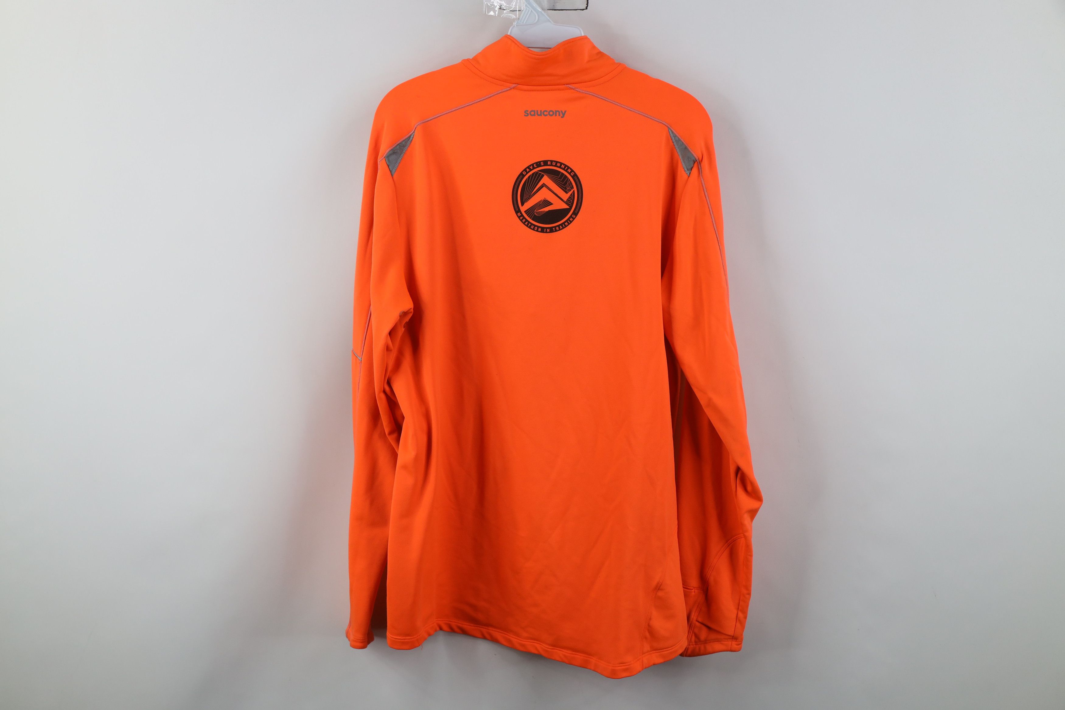 Saucony Saucony Running Marathon Half Zip 1/2 Zip Jacket Top Blaze Size US L / EU 52-54 / 3 - 13 Thumbnail