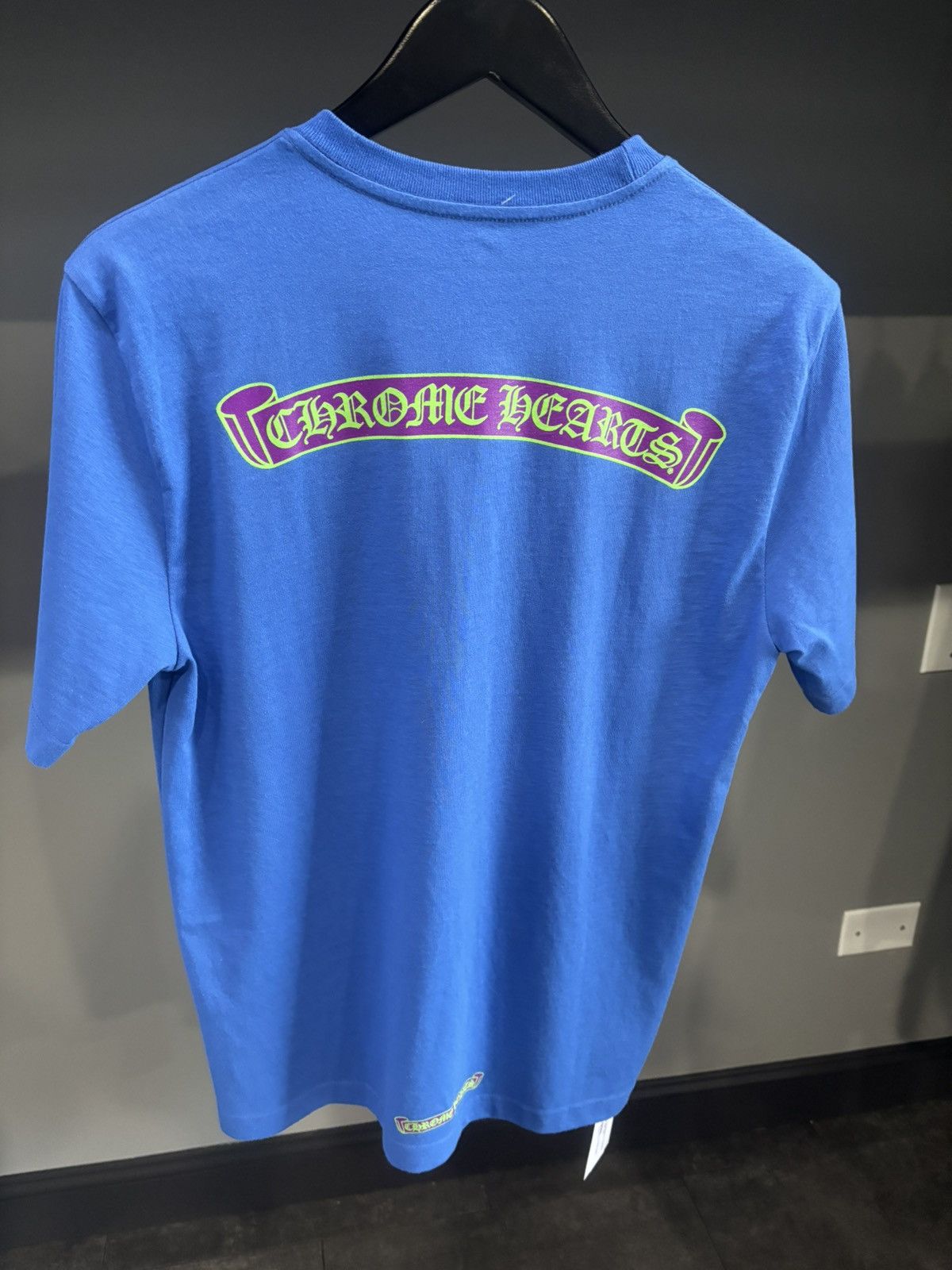 Chrome Hearts Chrome Hearts Scroll Logo Tee Blue/Purple Size US M / EU 48-50 / 2 - 2 Thumbnail