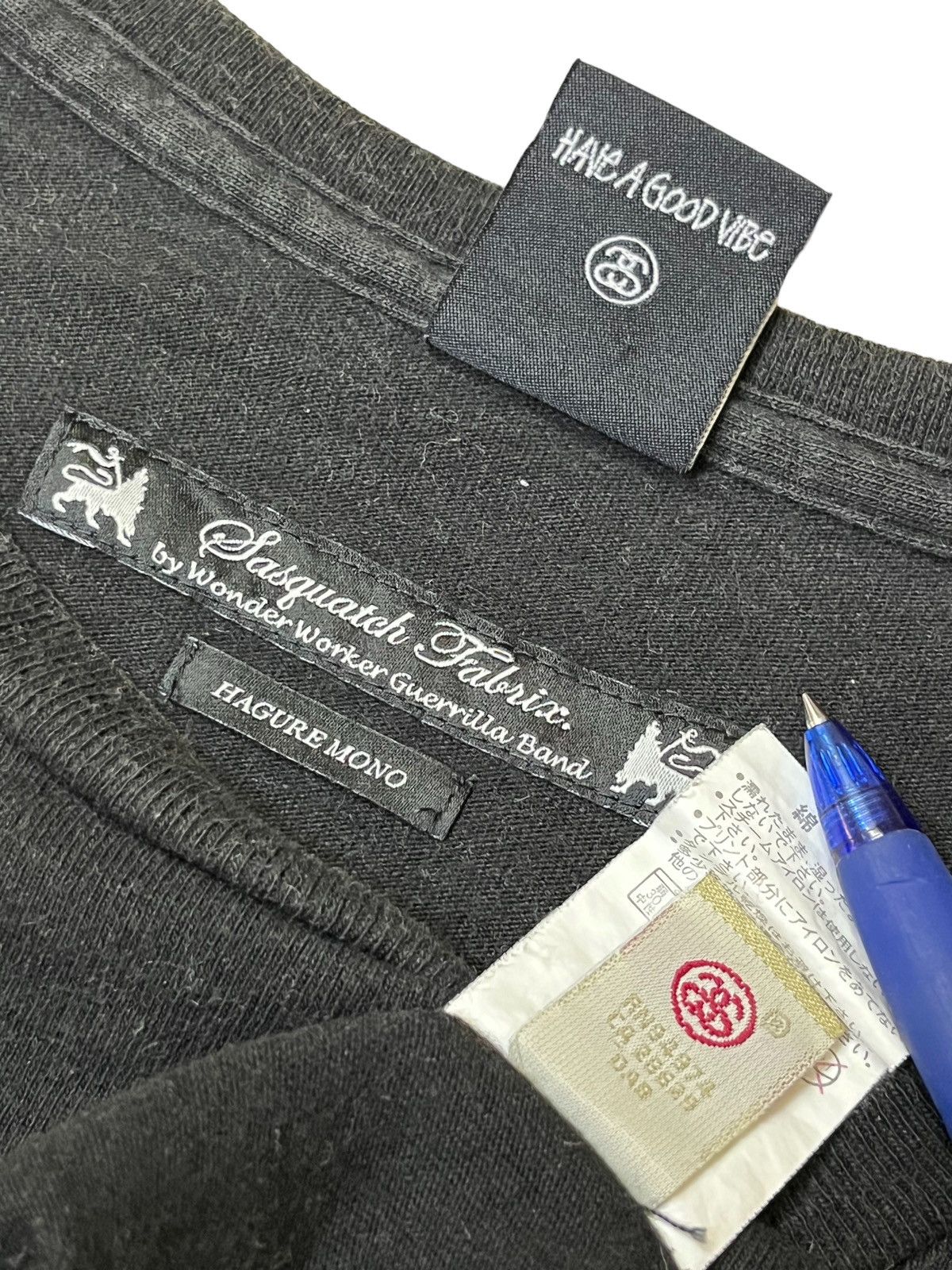 Stussy RARE🔥STUSSY x SASQUATCHFABRIX HAGURE MONO T SHIRT Size US XL / EU 56 / 4 - 7 Thumbnail